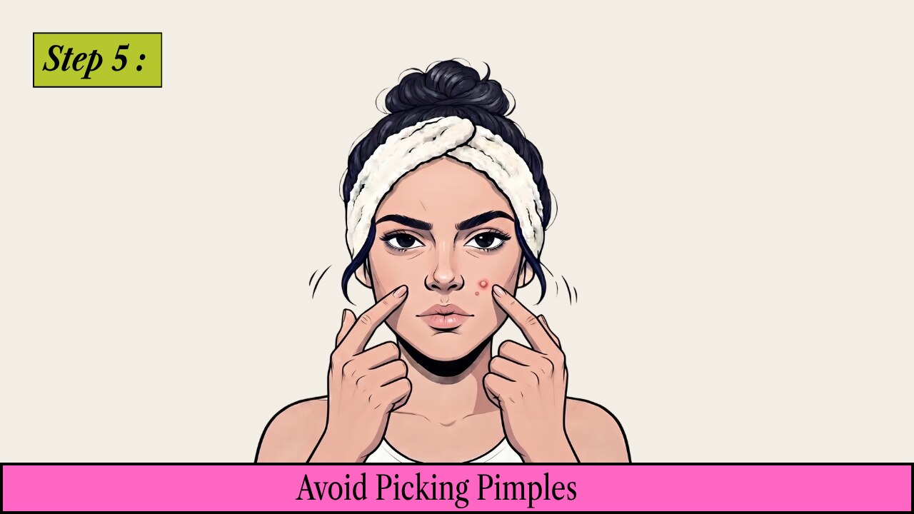 Step 5: Avoid Picking Pimples