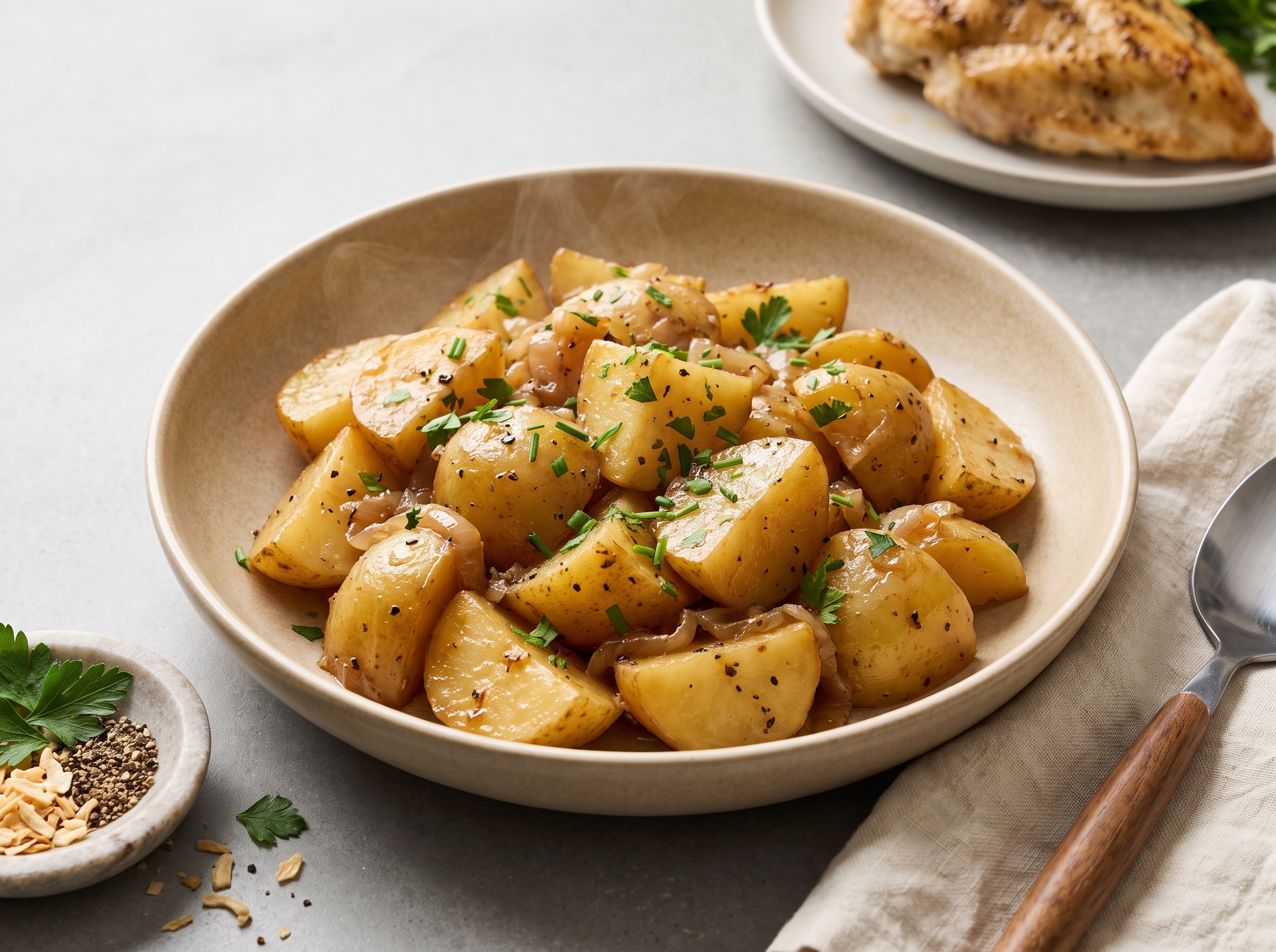 Slow Cooker Onion-braised Potatoes 190 Minutes  recipe
