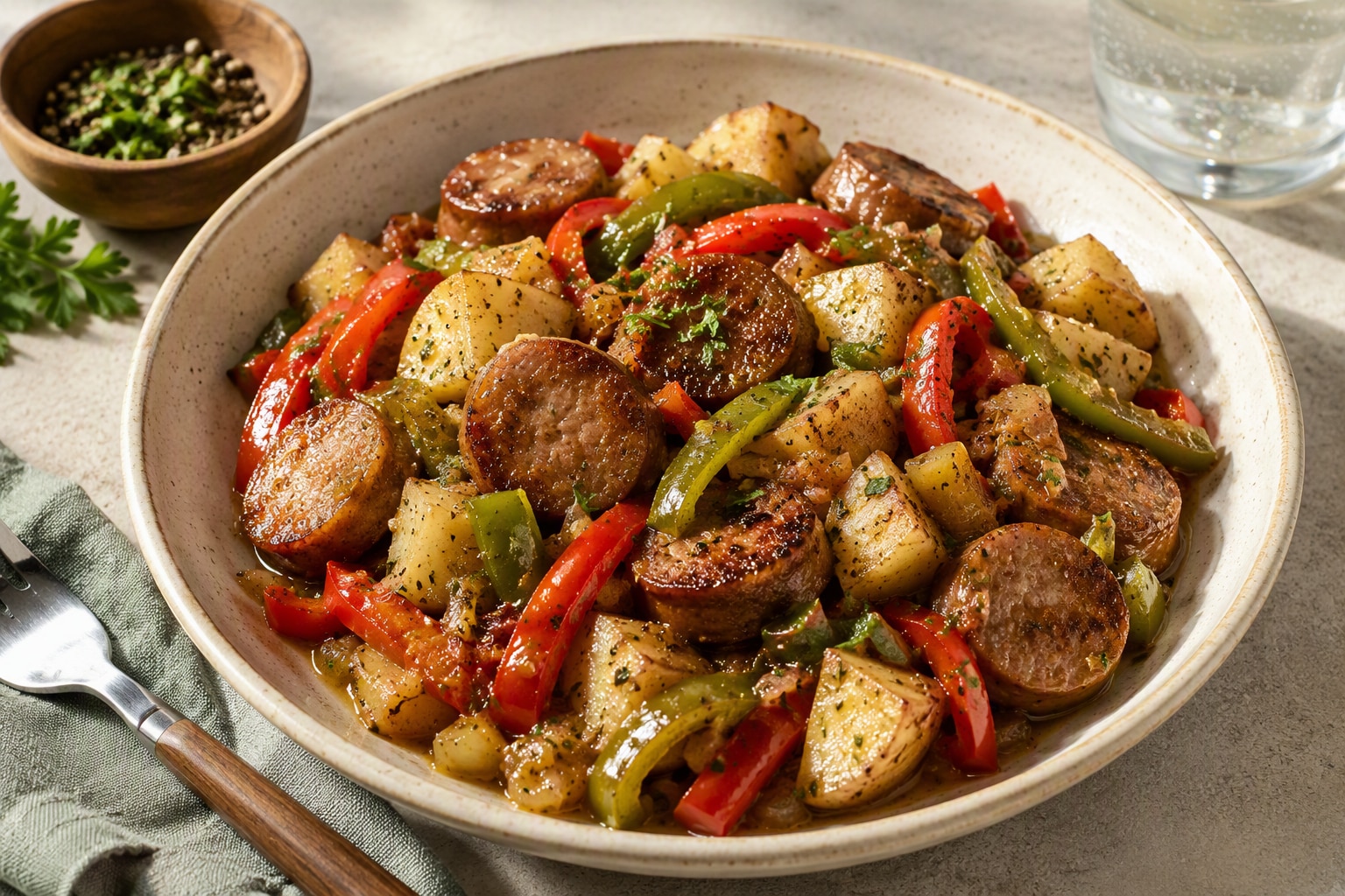 Sausage, Peppers & Potatoes 30 Minutes  recipe