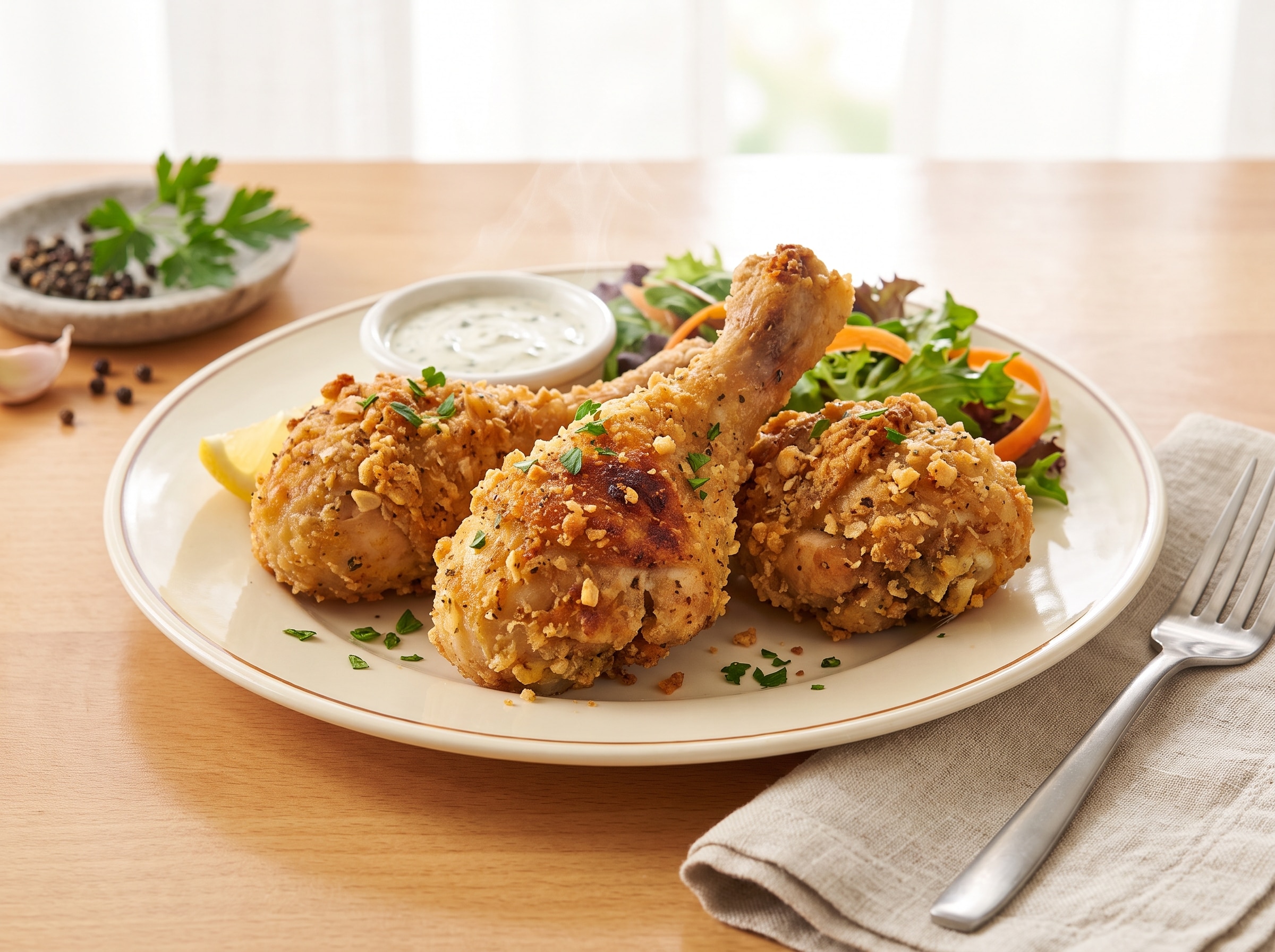 Crispy Oven-Fried Drumsticks 45 Minutes  recipe