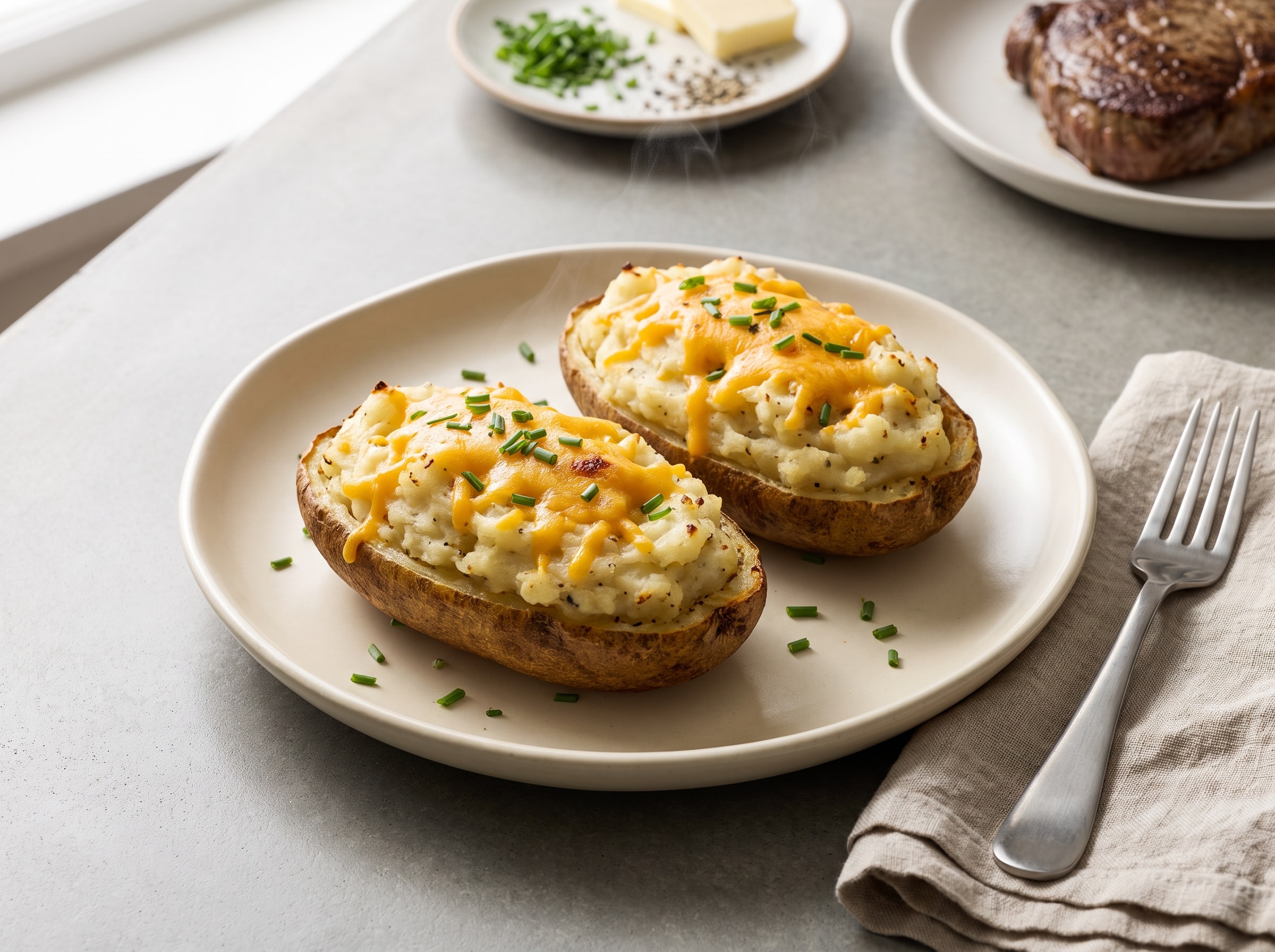 Simple Stuffed Potatoes 30 Minutes  recipe