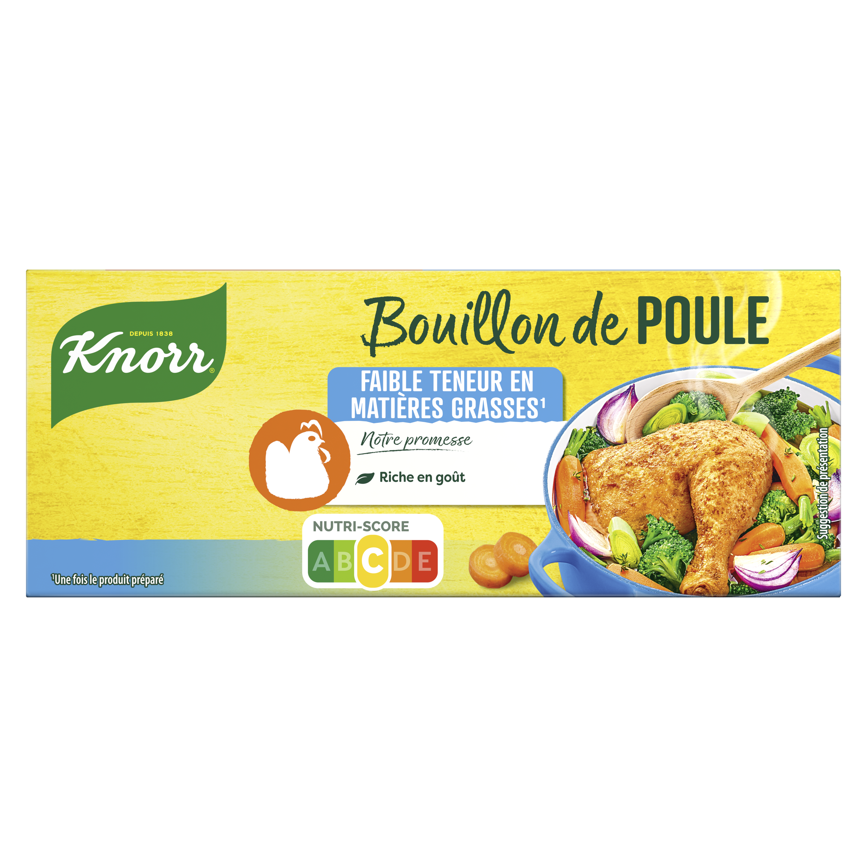 Bouillon Poule Faible teneur en matières grasses packshot