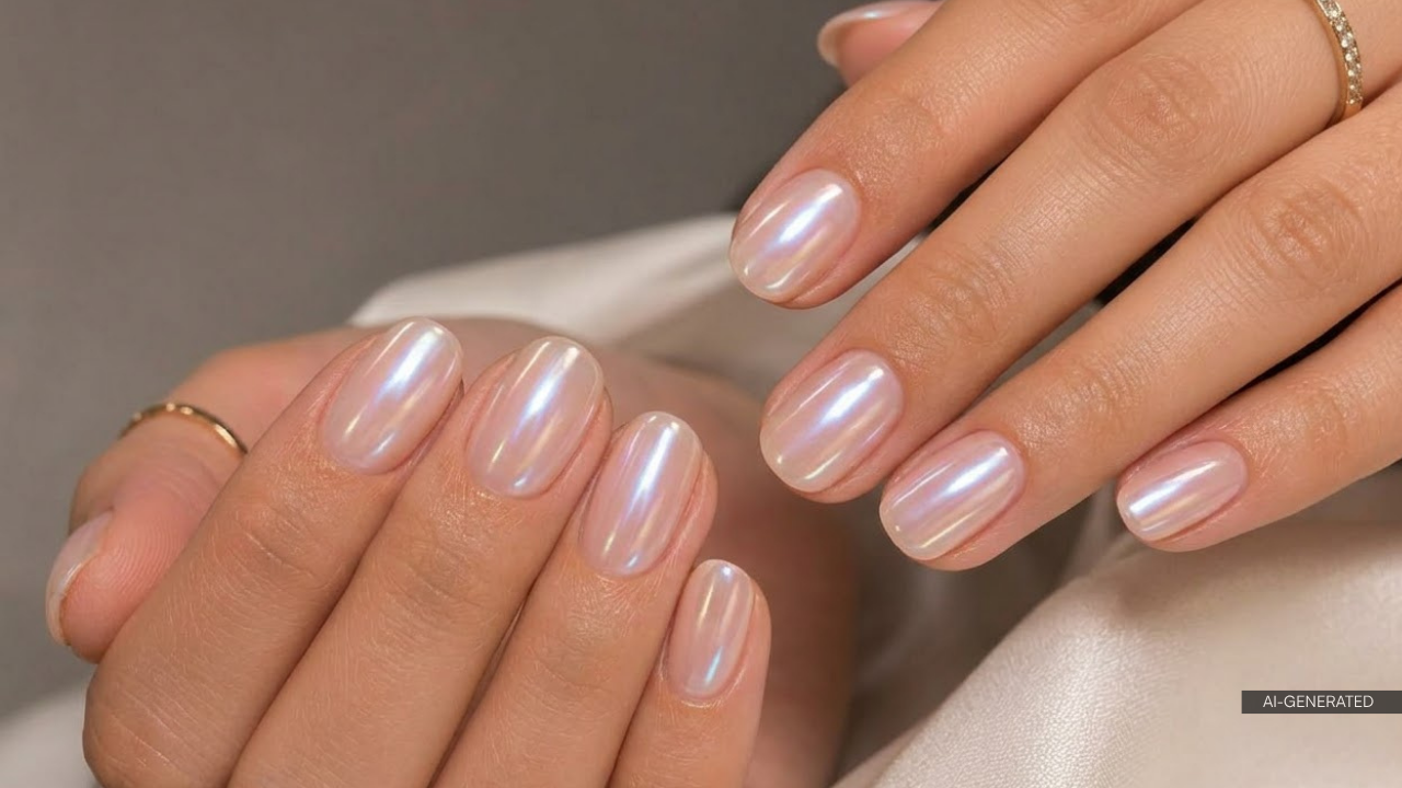 3. Glazed Donut Nails