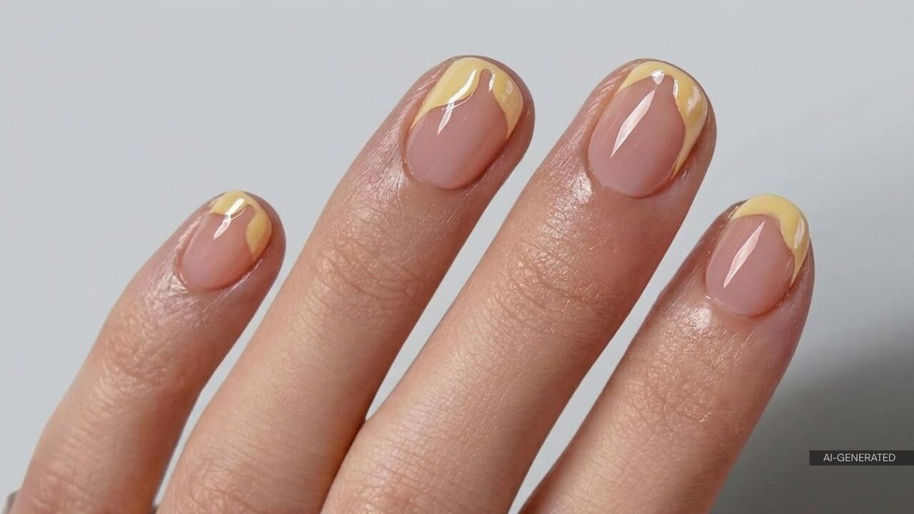 18. French Tip With a Twist