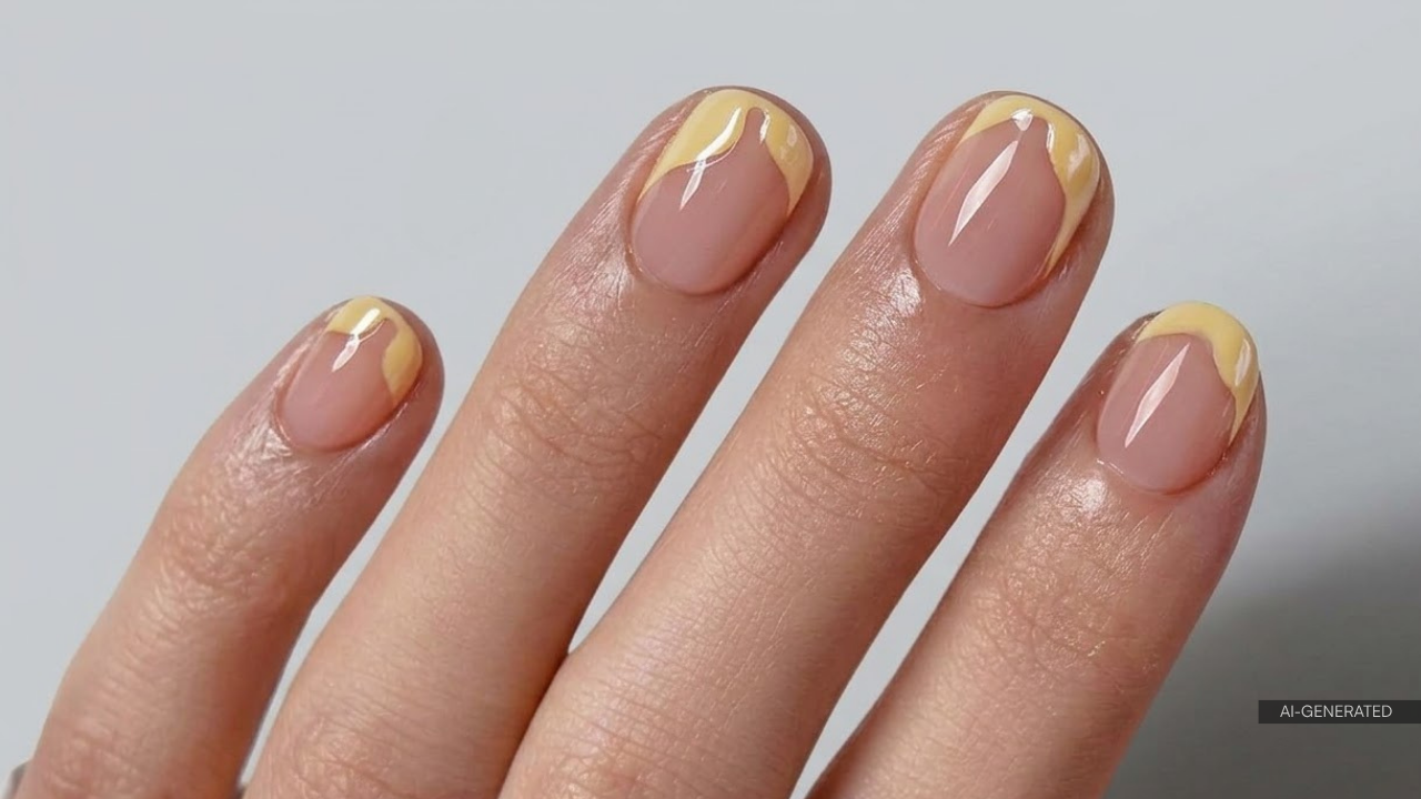 18. French Tip With a Twist