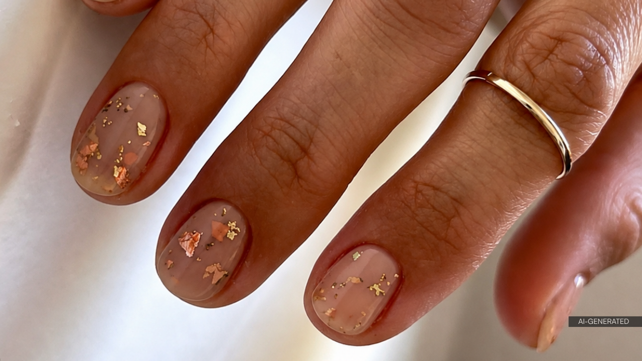 23. Nude With Gold Flecks