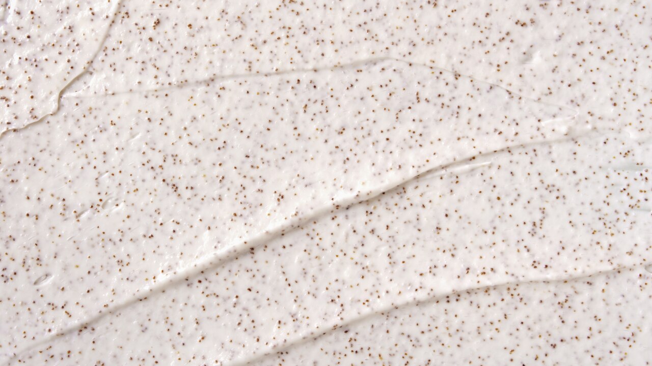 Fine exfoliating particles