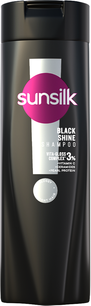 Sunsilk Black Shine Shampoo 185ml front of pack image packshot