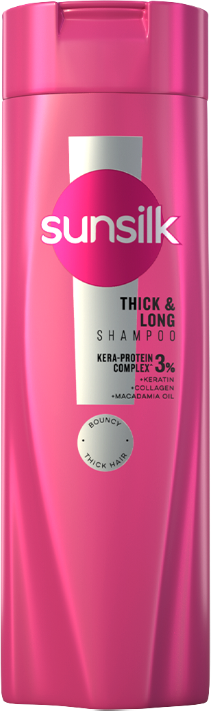 Sunsilk Thick & Long Shampoo 185ml front of pack image packshot