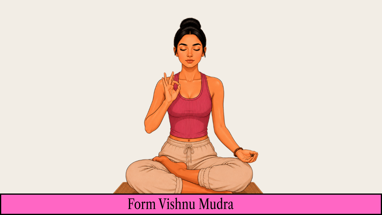 Step 2: Form Vishnu Mudra