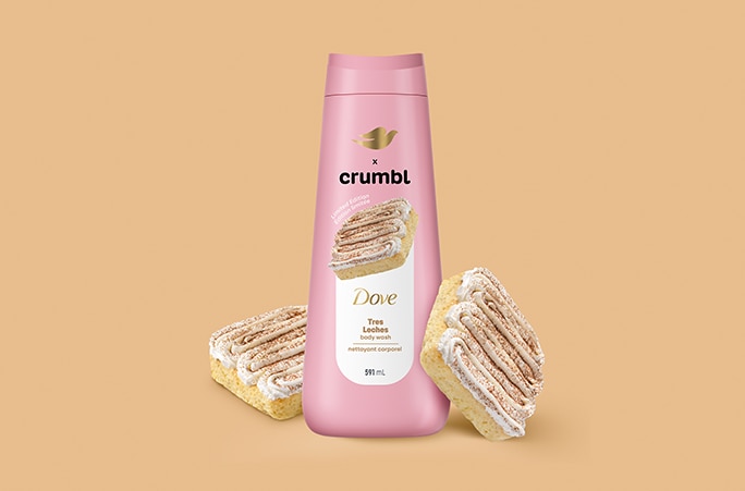 Dove Crumbl Tres LechesBody Wash 