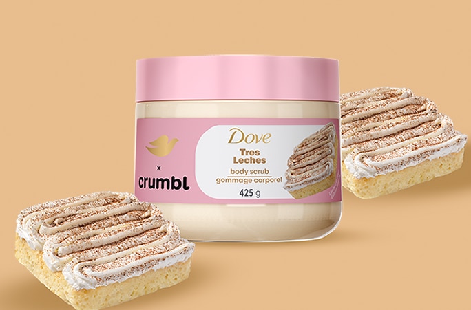 Dove Crumbl Tres Leches Body Scrub 