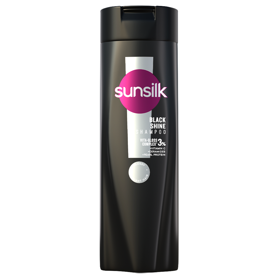 Sunsilk Black Shine Shampoo 185ml front of pack image packshot