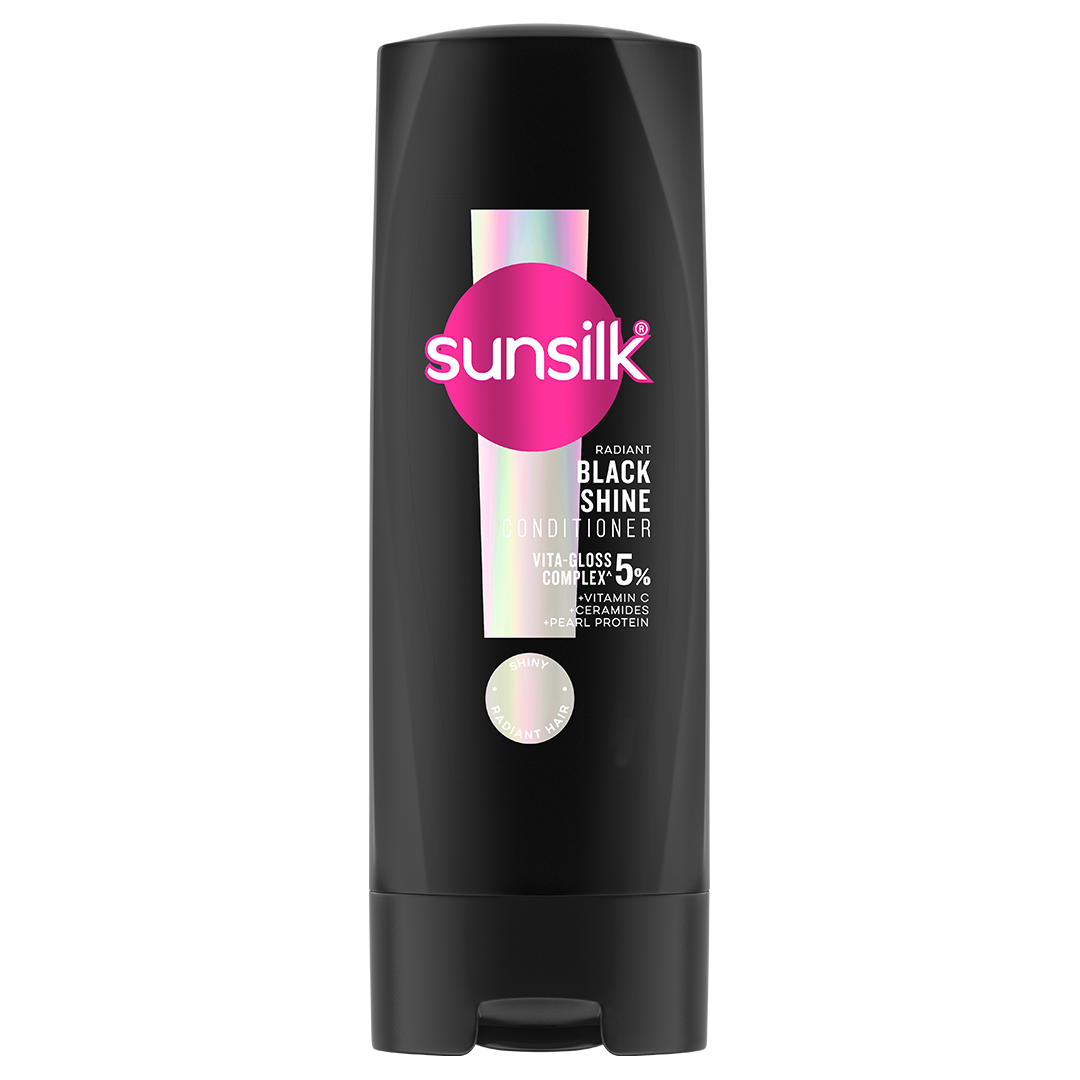Sunsilk Black Shine Conditioner 180ml front of pack image packshot