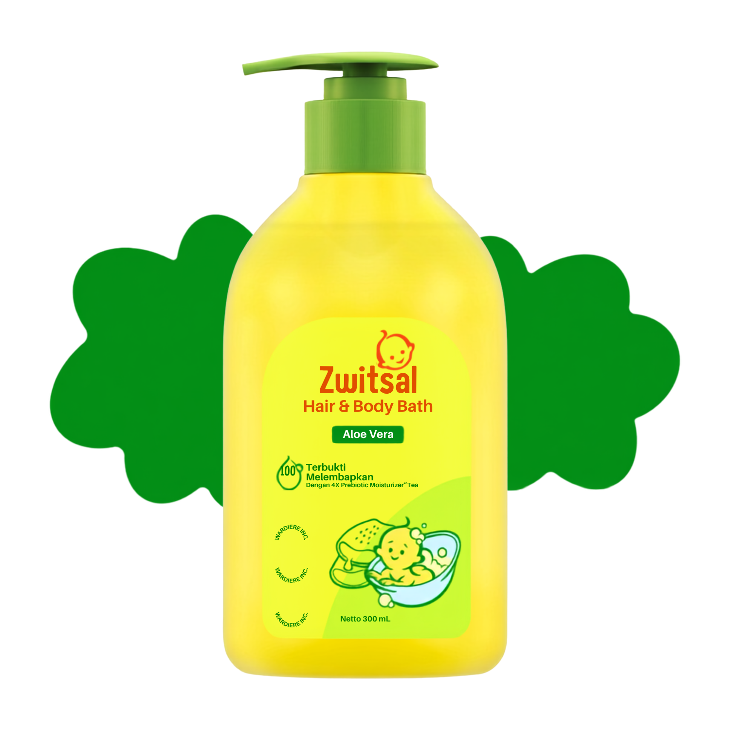 Zwitsal Baby Hair & Body Bath 2in1 Aloe Vera