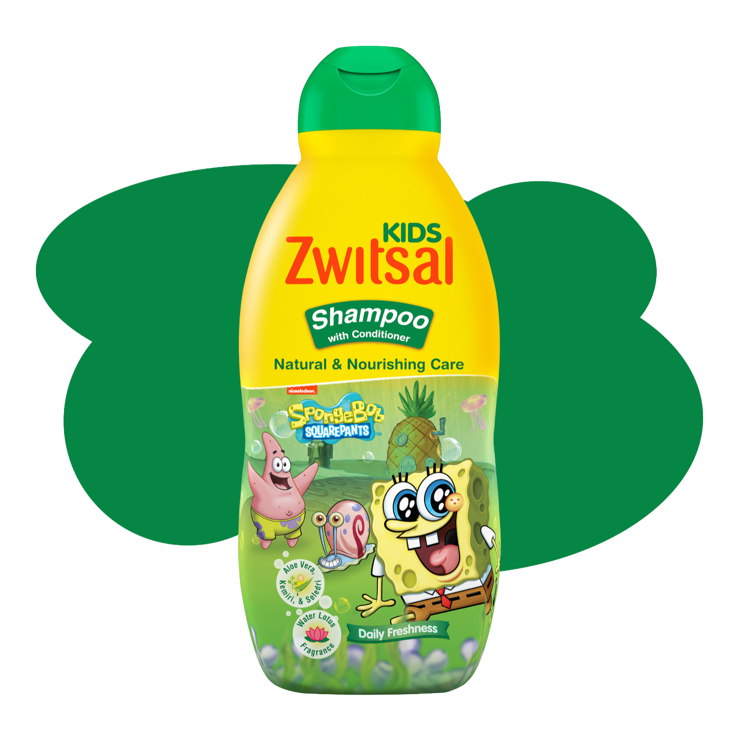 Zwitsal Kids Shampoo Natural & Nourishing Care 180mL packshot