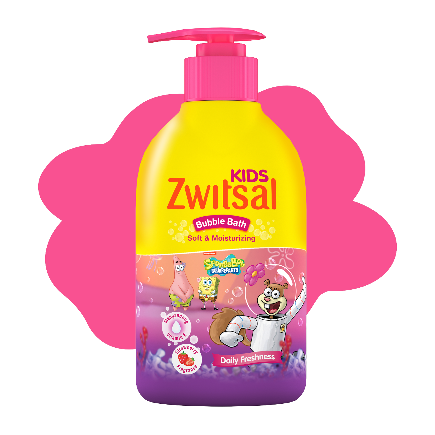 Zwitsal Kids Bubble Bath Soft & Moisturizing 280mL packshot