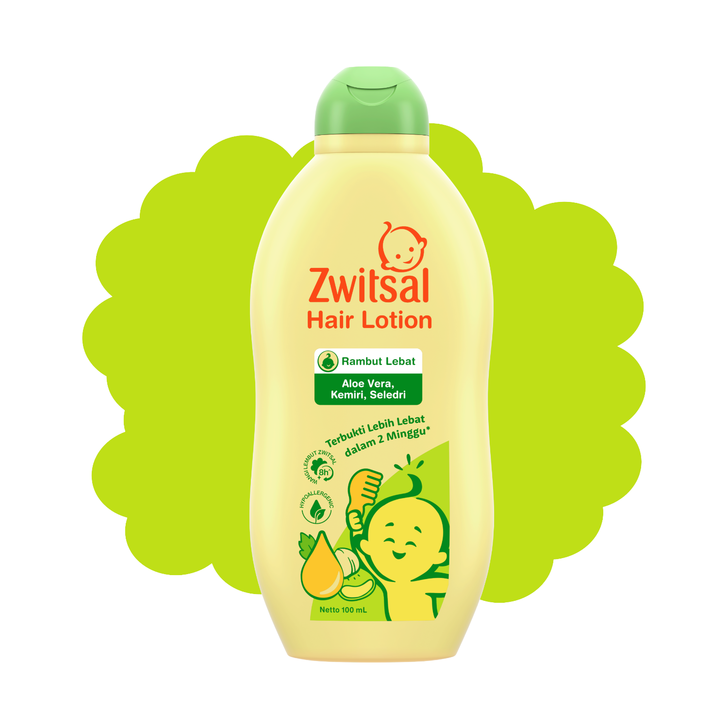 Zwitsal Baby Hair Lotion Aloe Vera, Kemiri, Seledri
