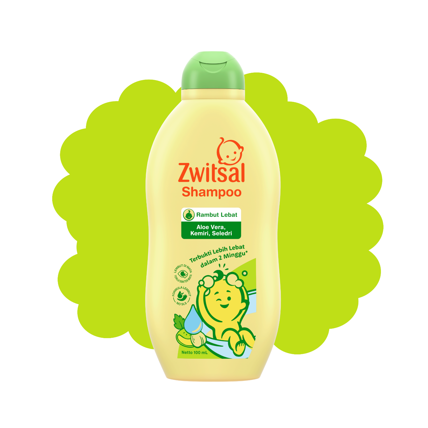 Zwitsal Baby Shampoo Aloe Vera, Kemiri, Seledri 300mL