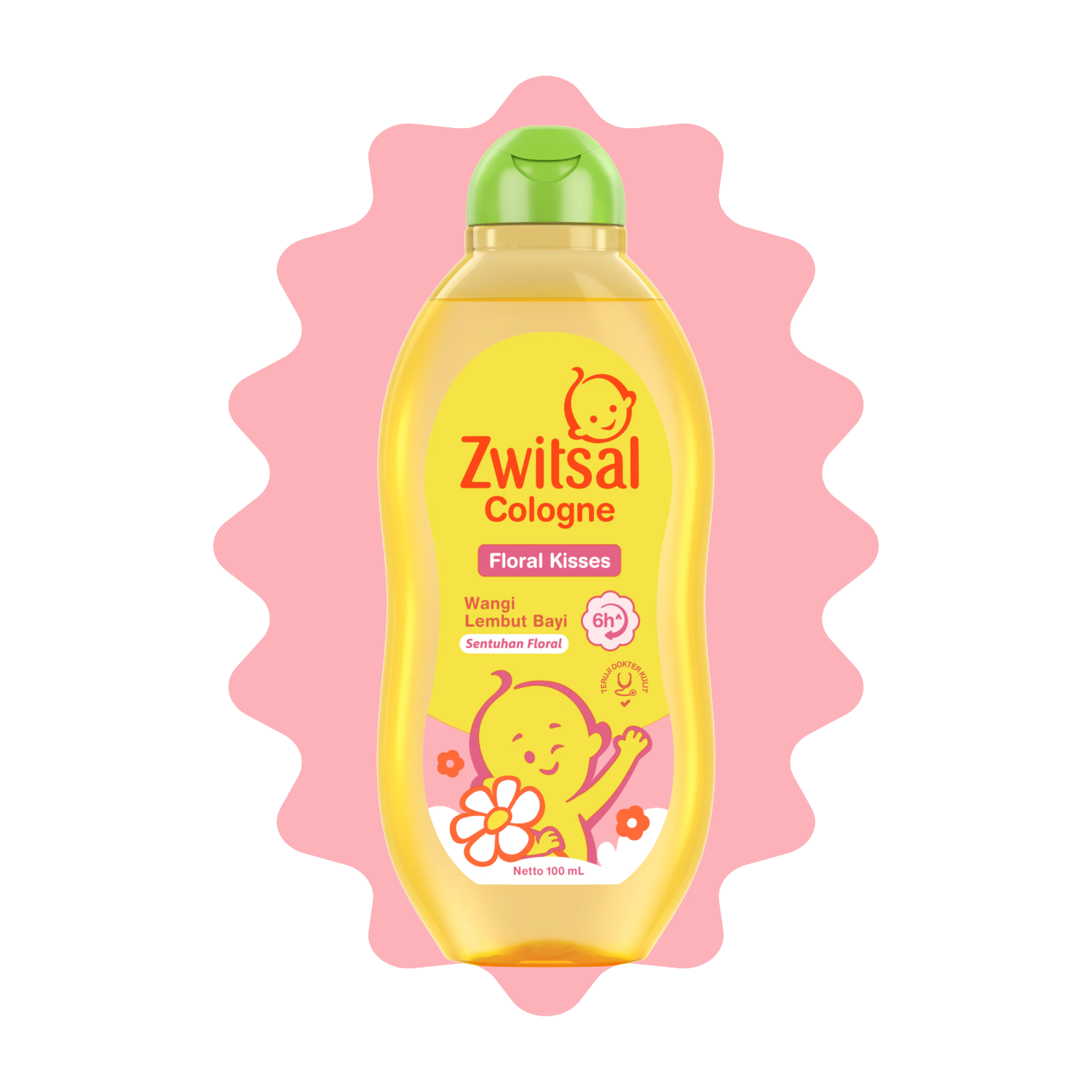 Zwitsal Baby Cologne Floral Kisses 100mL packshot