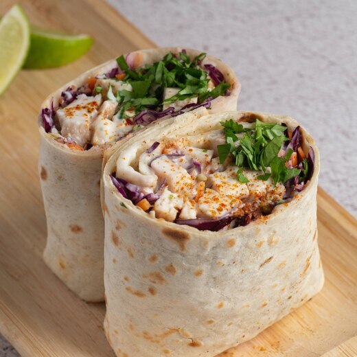 Mediterranean chicken wrap bento box