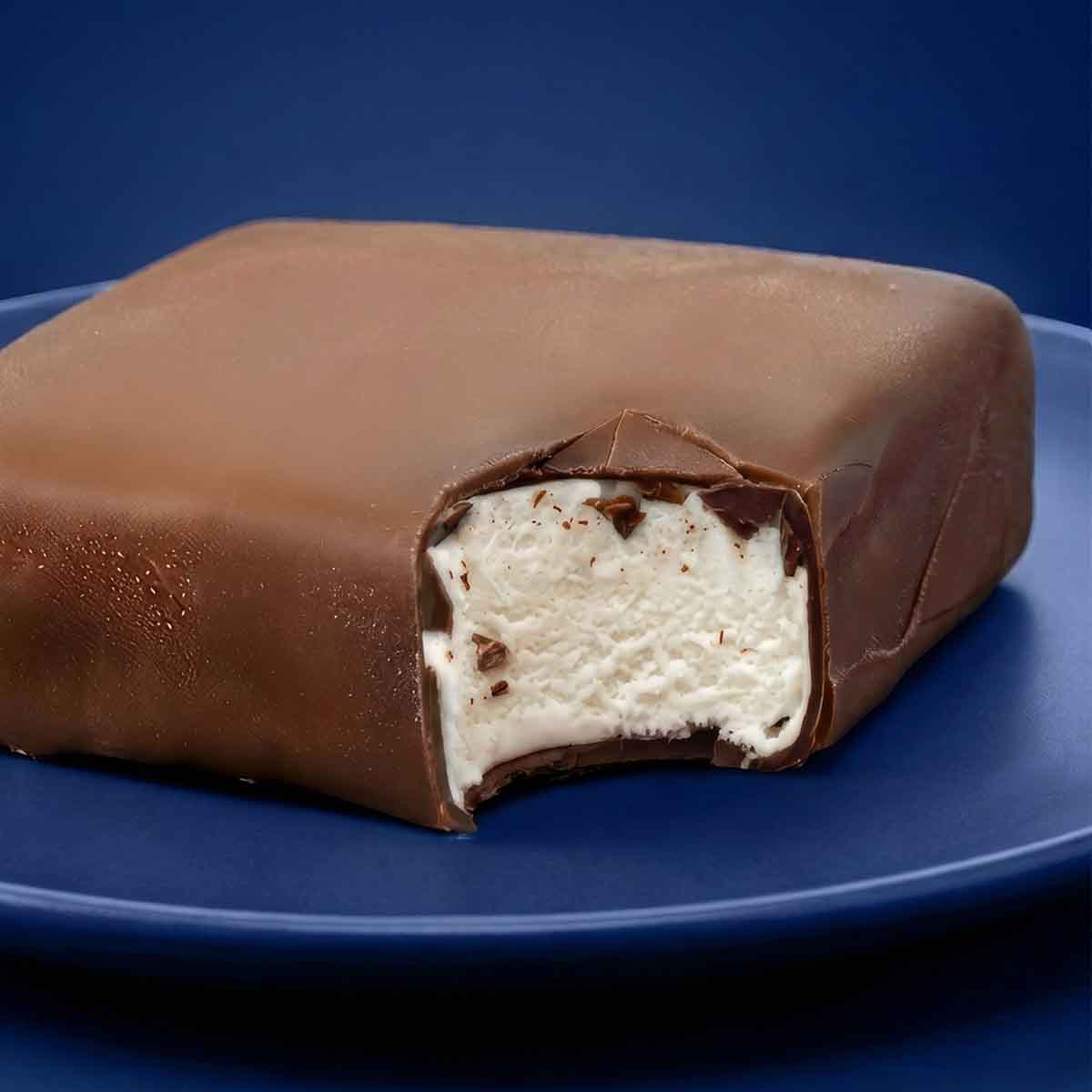 Klondike Original Vanilla Bar with a Bite Taken