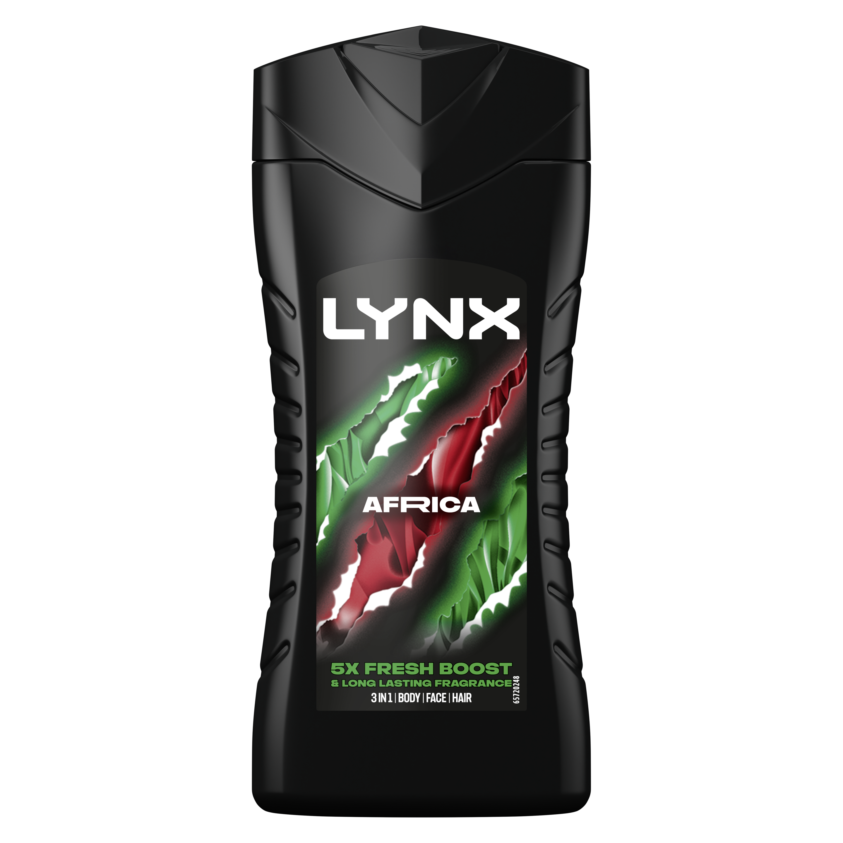 Lynx Africa shower gel with a mandarin & sandalwood fragrance 3-in-1 Body Wash 225 ml packshot