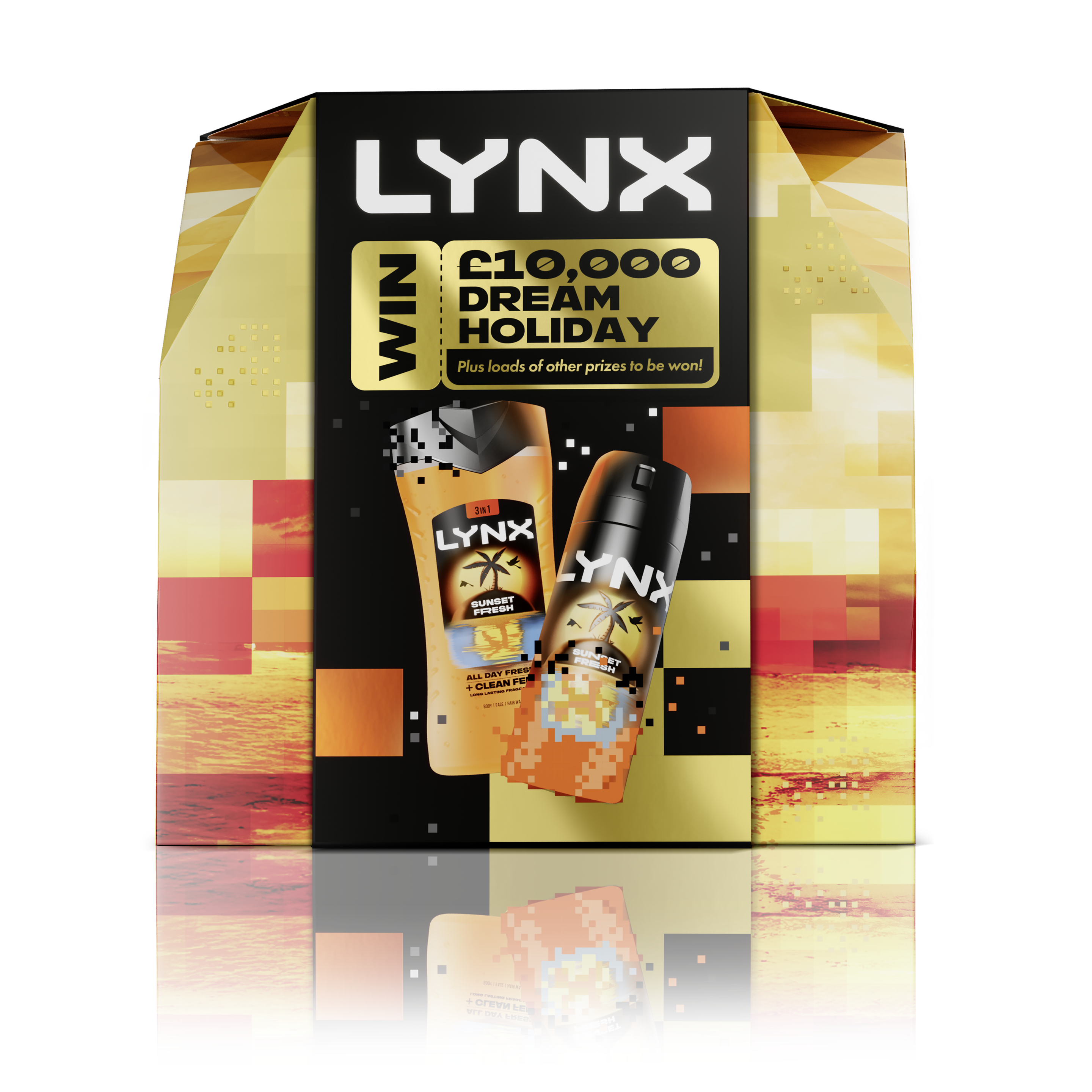 Lynx Sunset Fresh Win Dream Holiday Gift Set 2 pc packshot