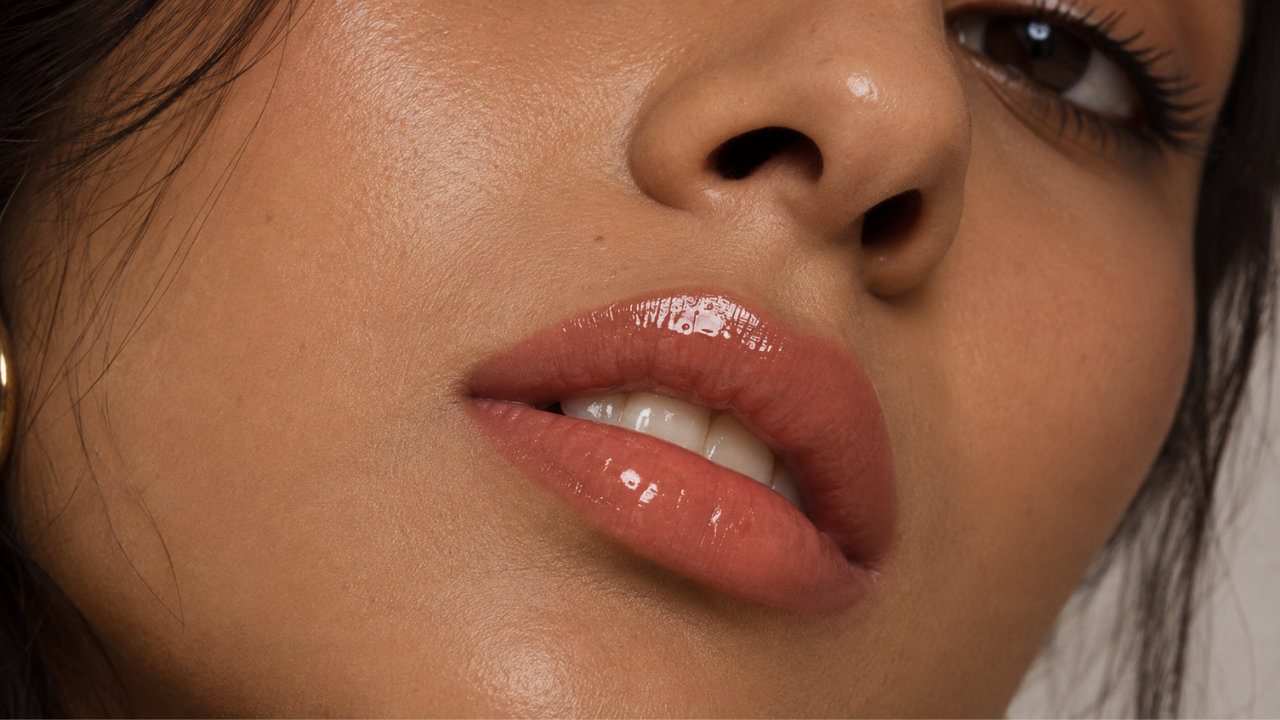 Glossy or sheer liquid lipstick