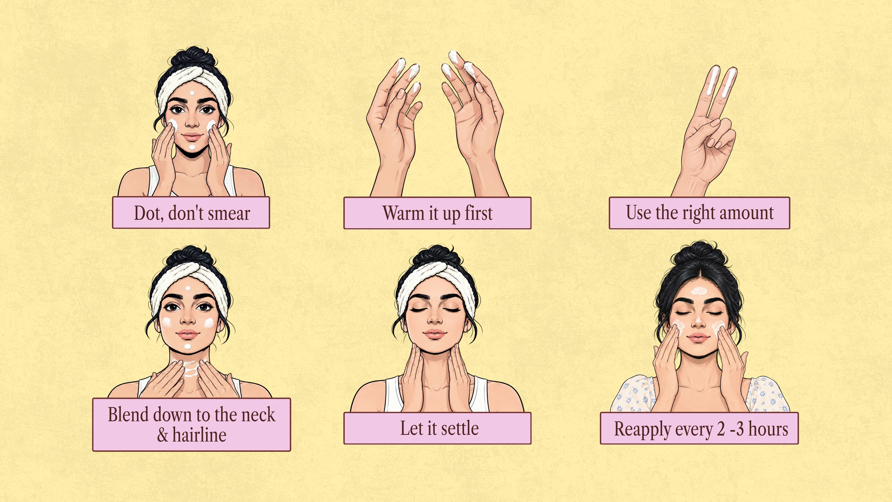 How To Apply Sunscreen Properly and Mistakes To Avoid