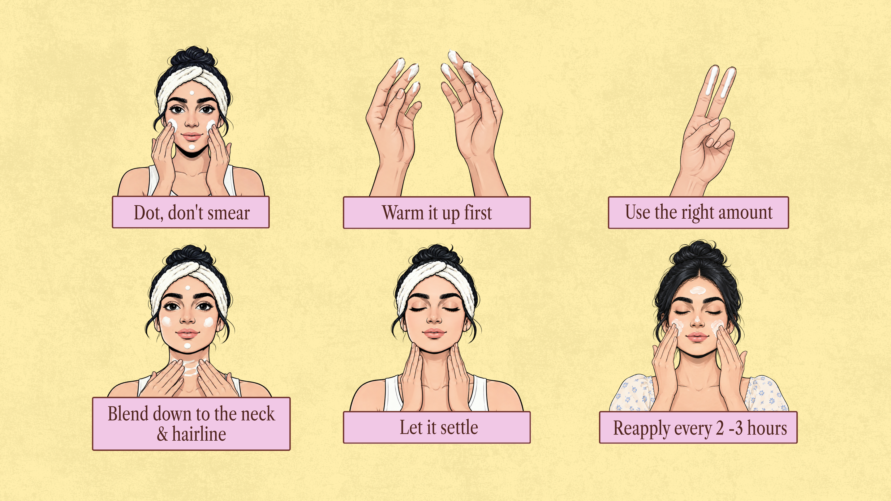 How To Apply Sunscreen Properly and Mistakes To Avoid