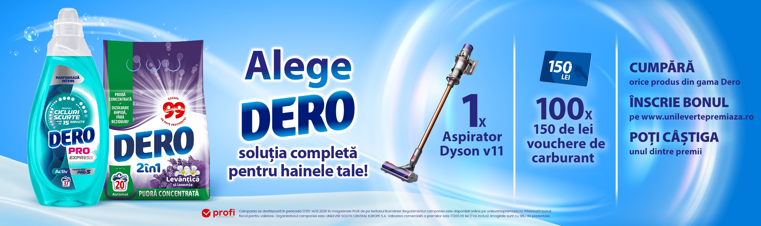 Alege Dero, soluția perfectă pentru hainele tale! - Campanie Dero în Profi