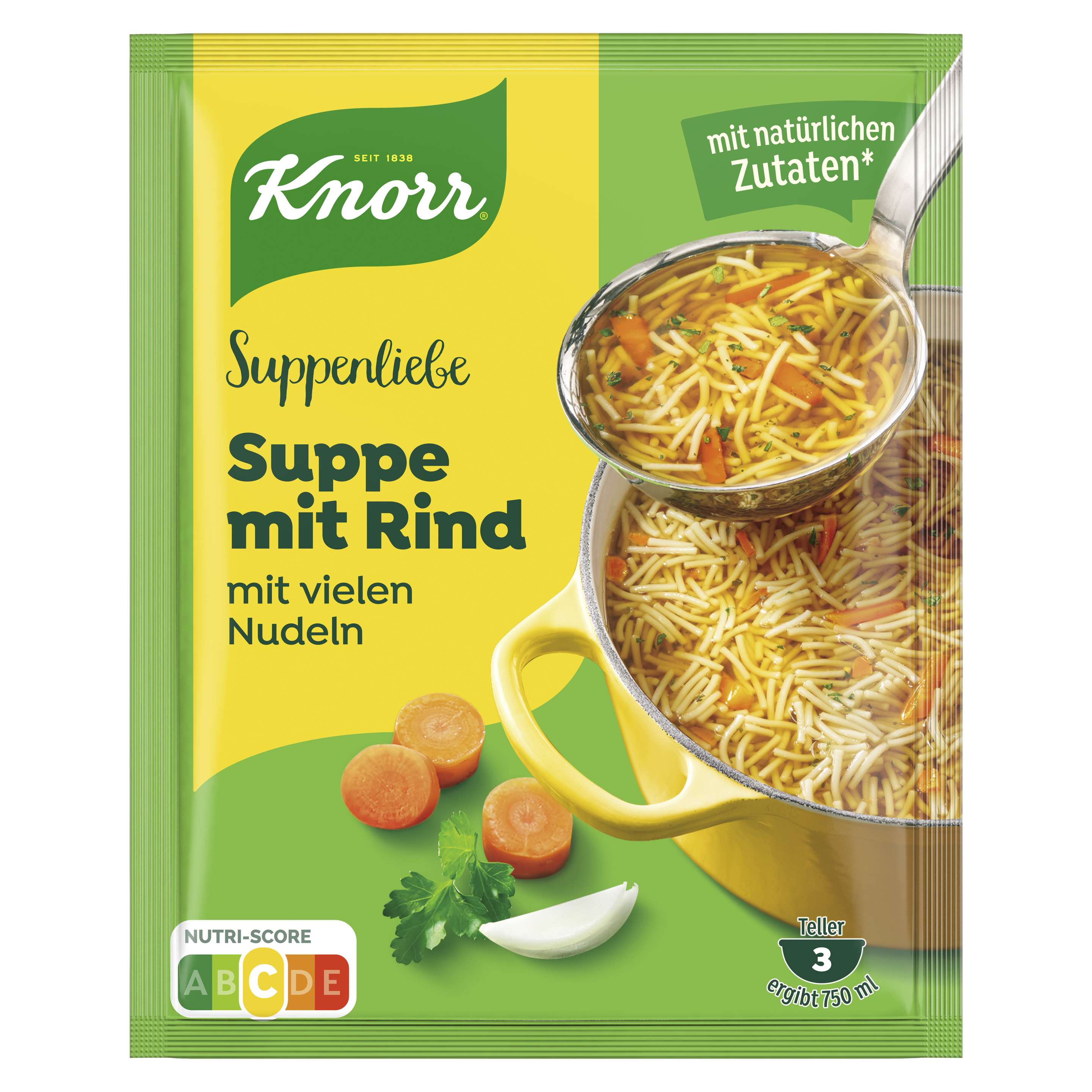 Knorr Suppenliebe Suppe mit Rind 750ml Beutel packshot