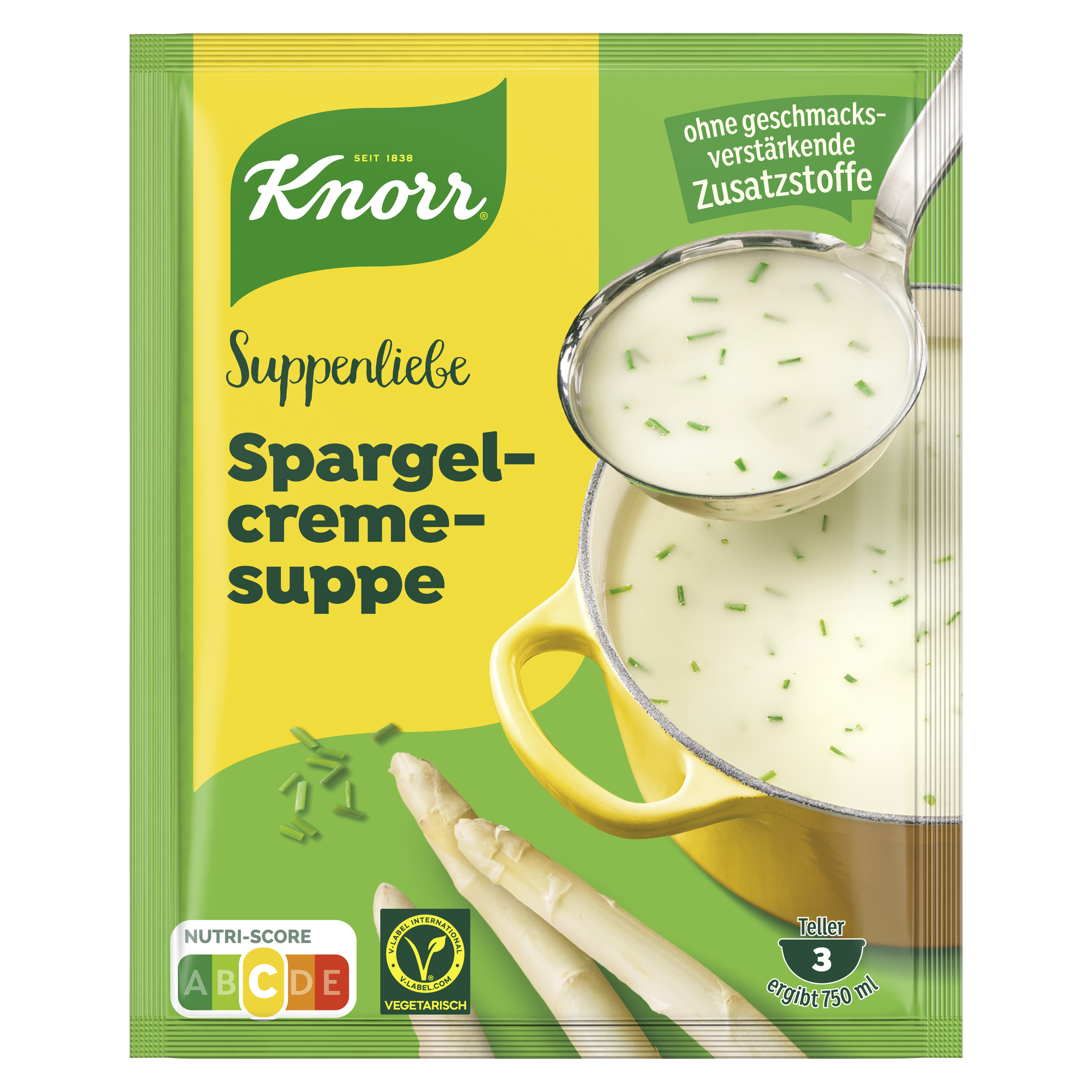 Knorr Suppenliebe Spargelcreme Suppe 750ml Beutel packshot