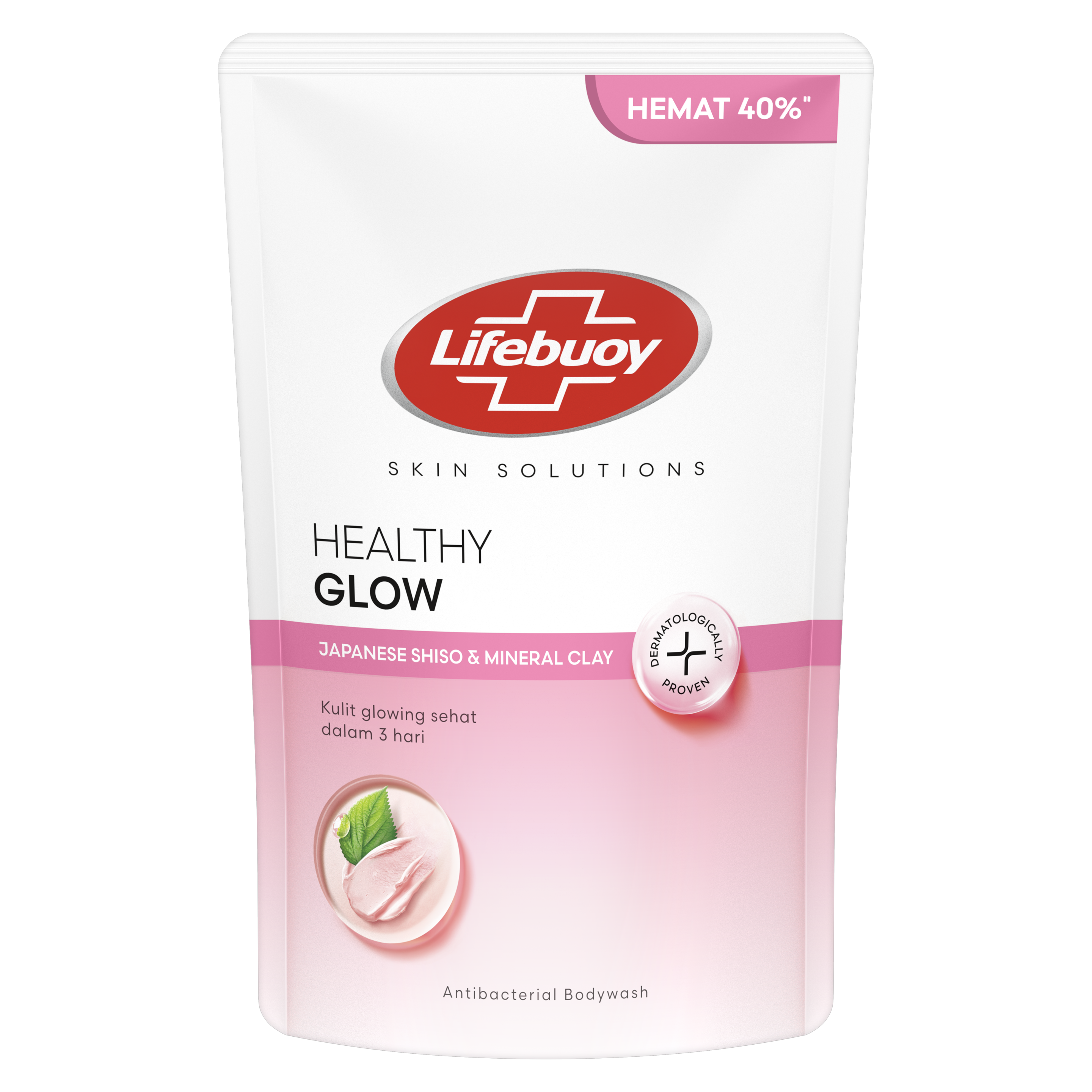 LIFEBUOY  Sabun Cair Anti Bakteri Japanese Shiso & Mineral Clay Sabun Mandi Cair 100% Lebih Kuat Lawan Kuman - Sabun Cair 825 mL packshot