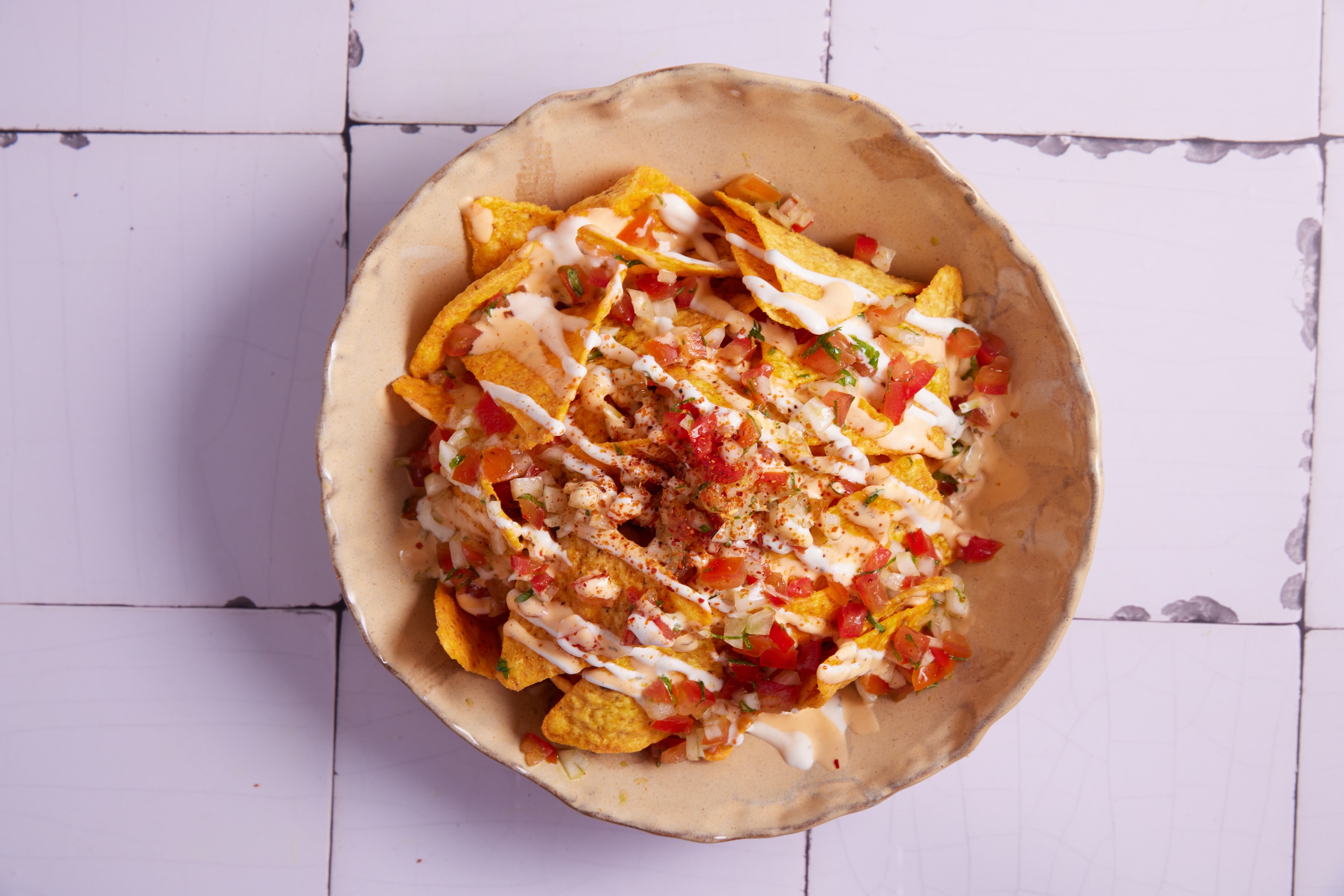 Nachos με Hellmann's Spicy Ranch & Creamy Cool Ranch