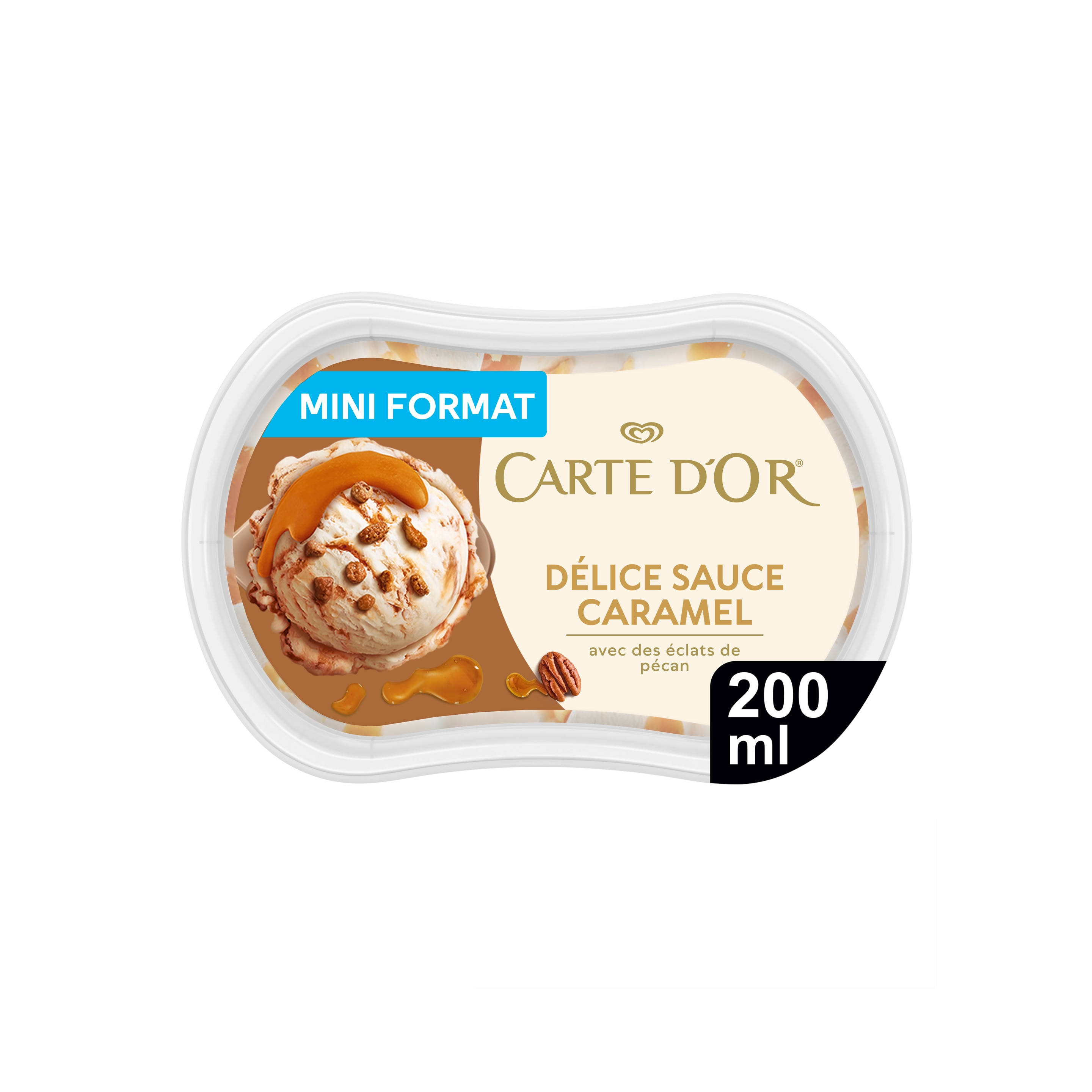 Carte D'Or  Glace  Les Minis Plaisirs Délice Caramel  200ml packshot