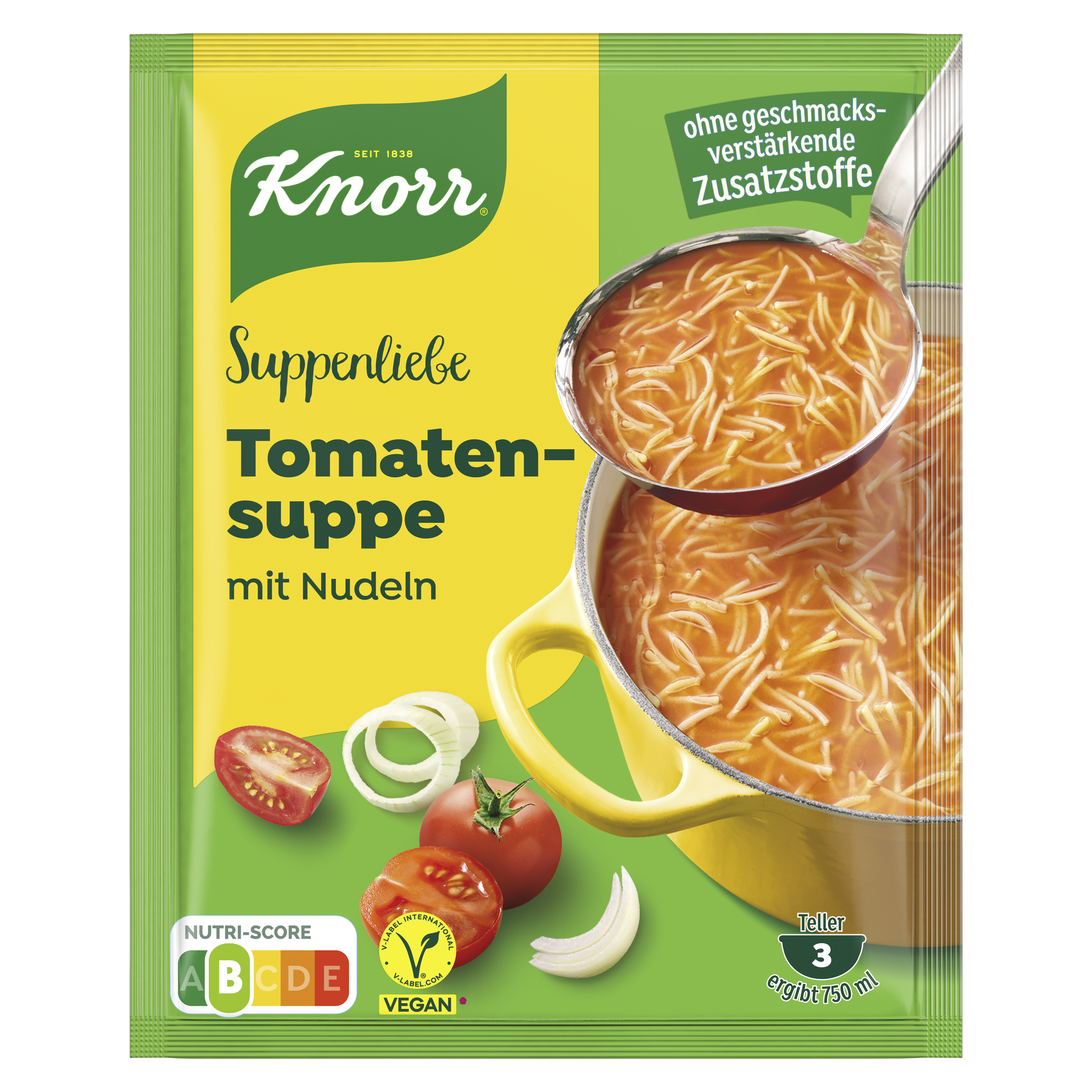 Knorr Suppenliebe Tomatencreme mit Nudeln 750ml Beutel