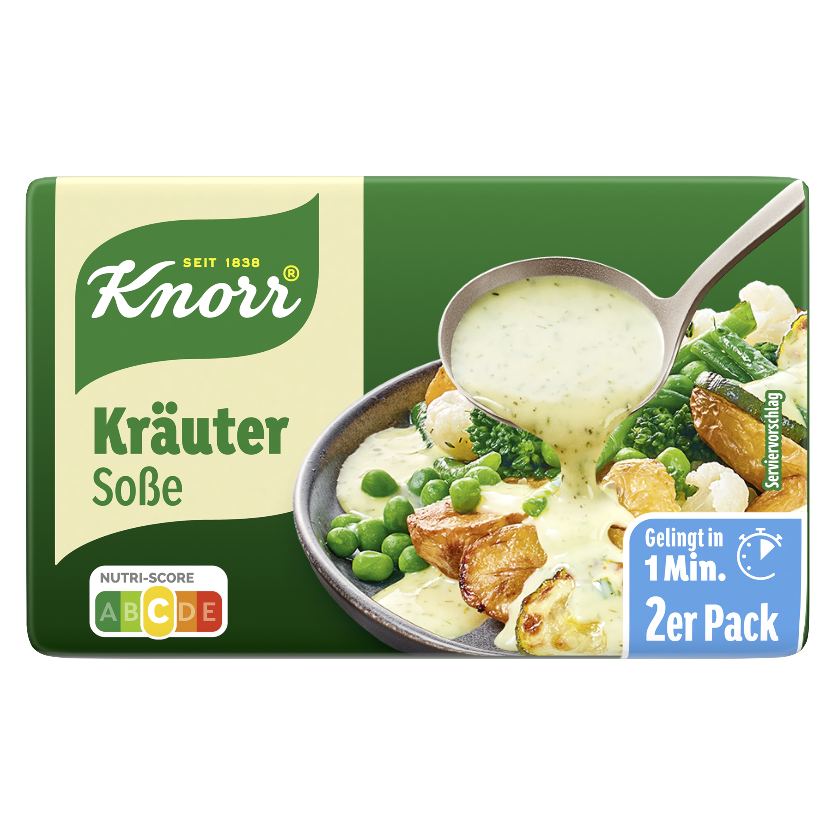 Knorr Kräuter Soße ergibt 2 x 250 ml packshot