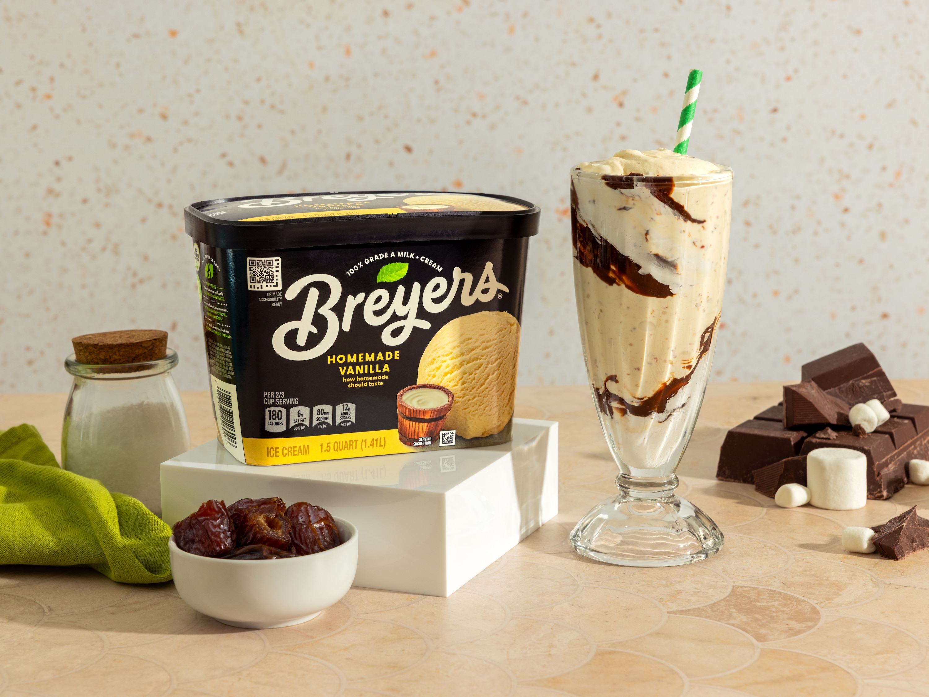 Salted Date S'mores Milkshake Recipe