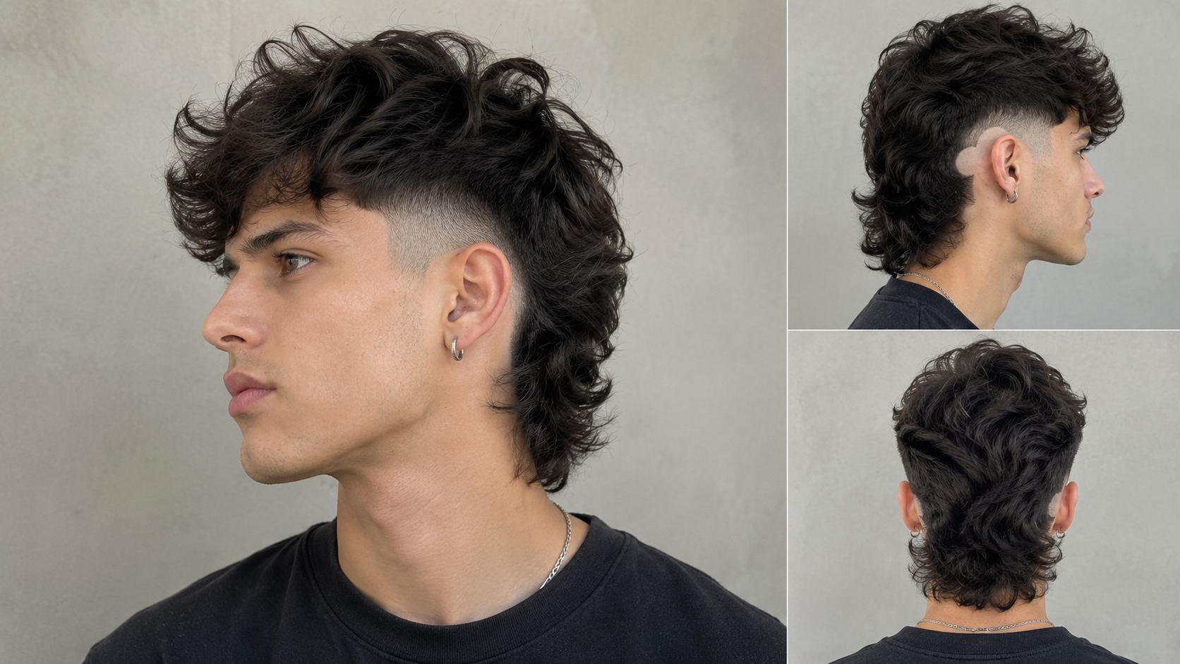 Burst Fade Mullet