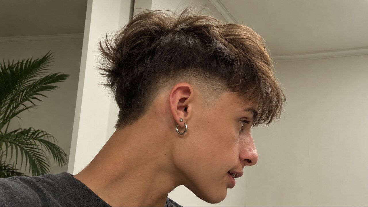 Skin Fade Wolf Cut