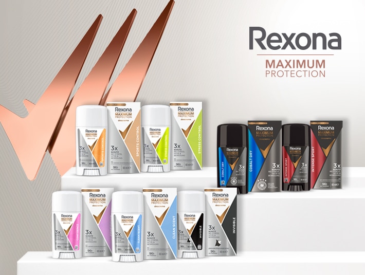 Rexona Maximum Protection Deo-Cremes Sortiment mit verschiedenen Duft-Varianten für 3x Schutz