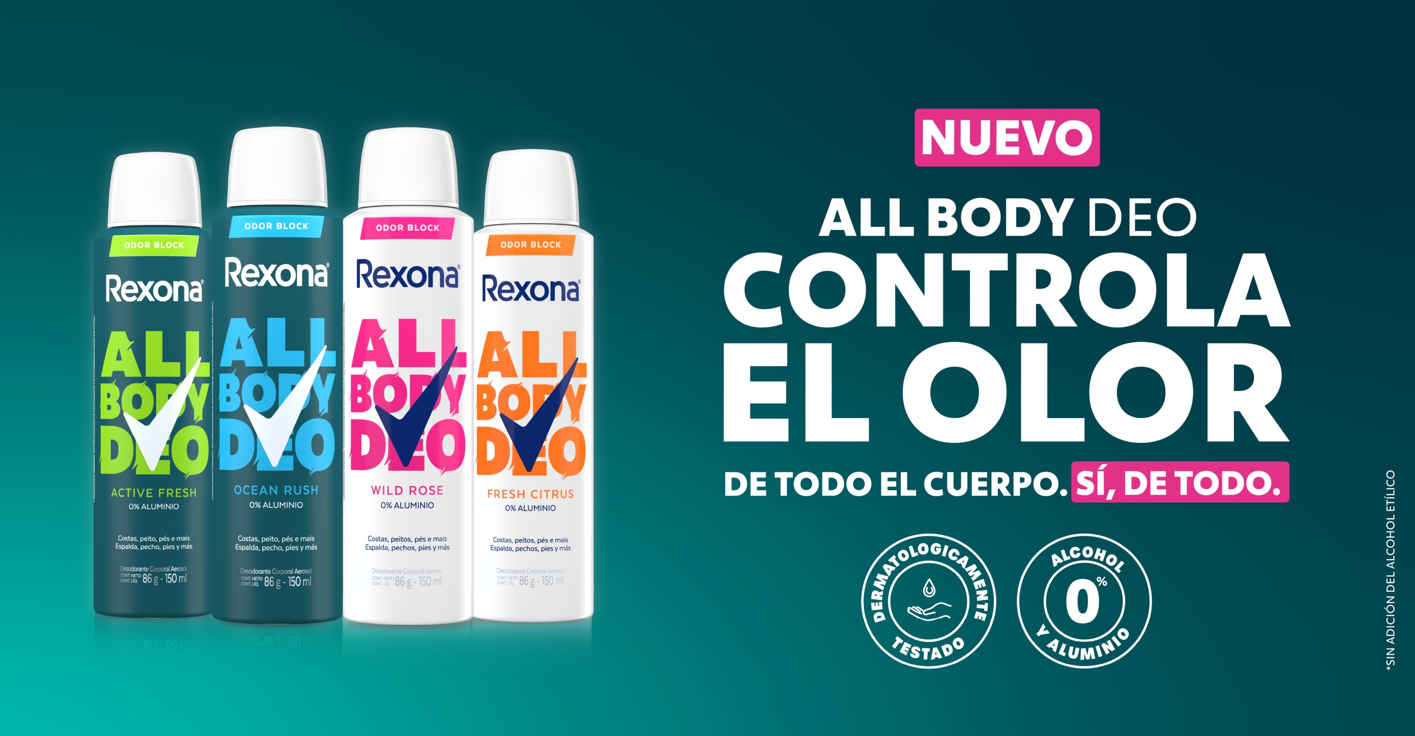 Banner Rexona All body deos