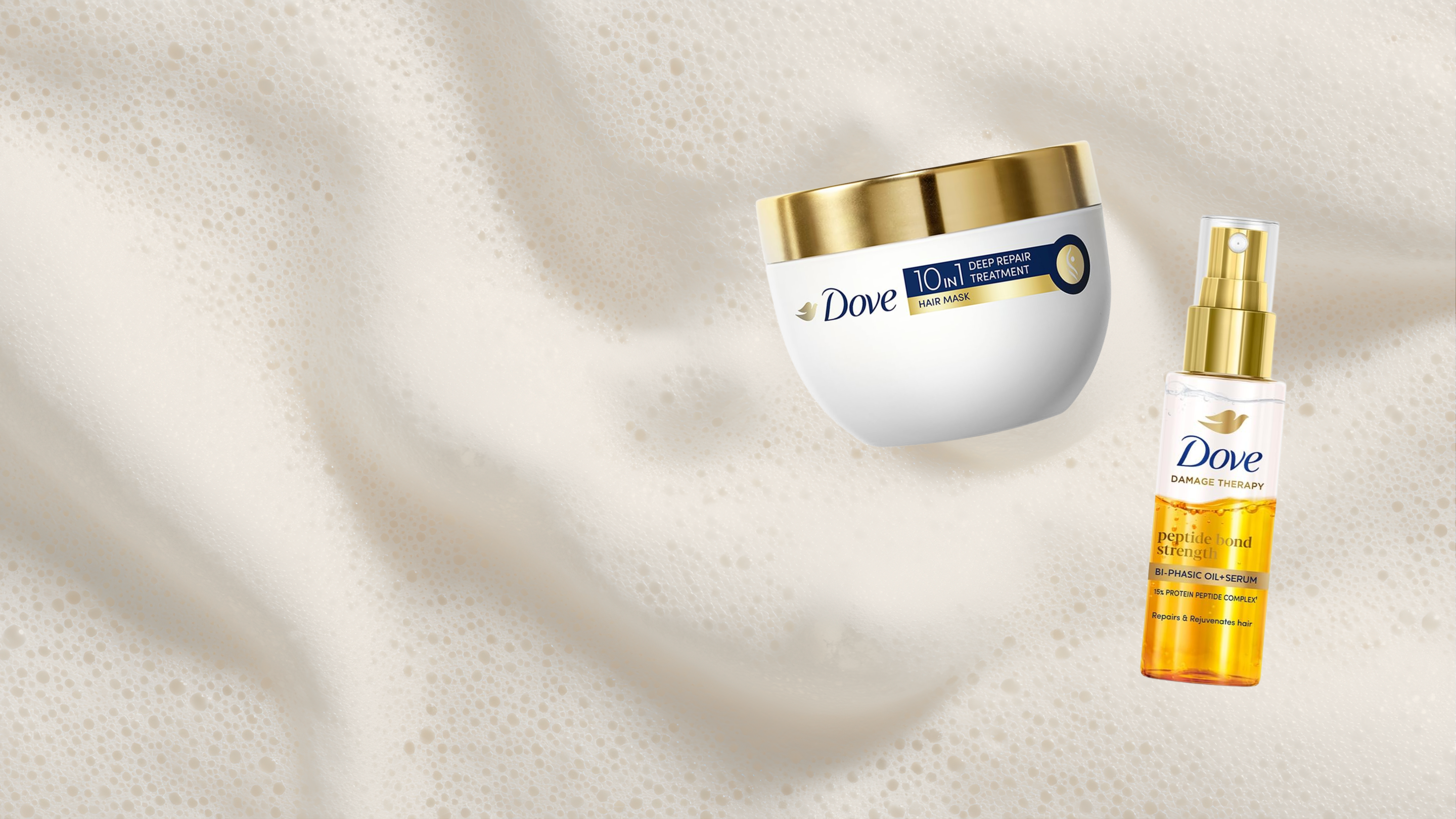 The weekly mask and the leave-in serum