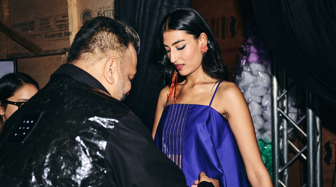 Amit Aggarwal's After-5pm Fashion and Evening Makeup Inspiration