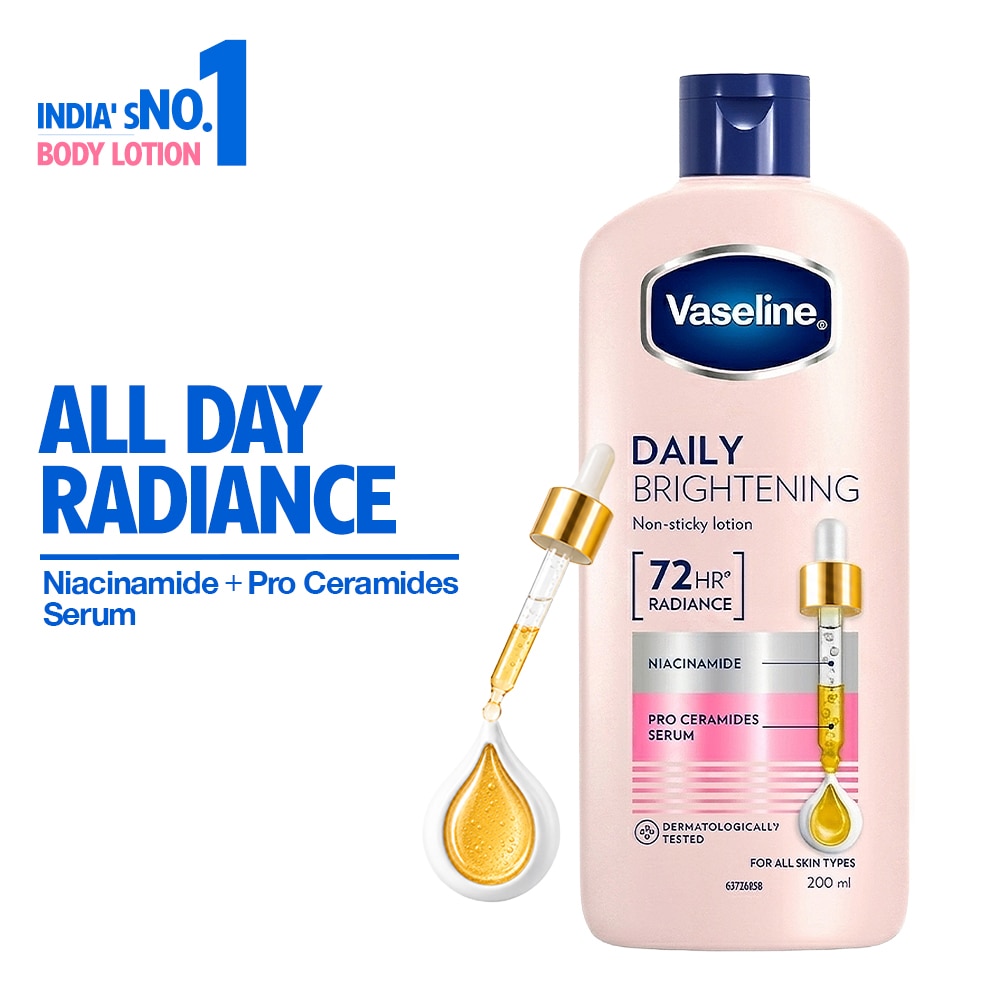 Vaseline Daily Brightening Body Lotion 1% Niacinamide for Normal-Dry Skin 200 ml packshot