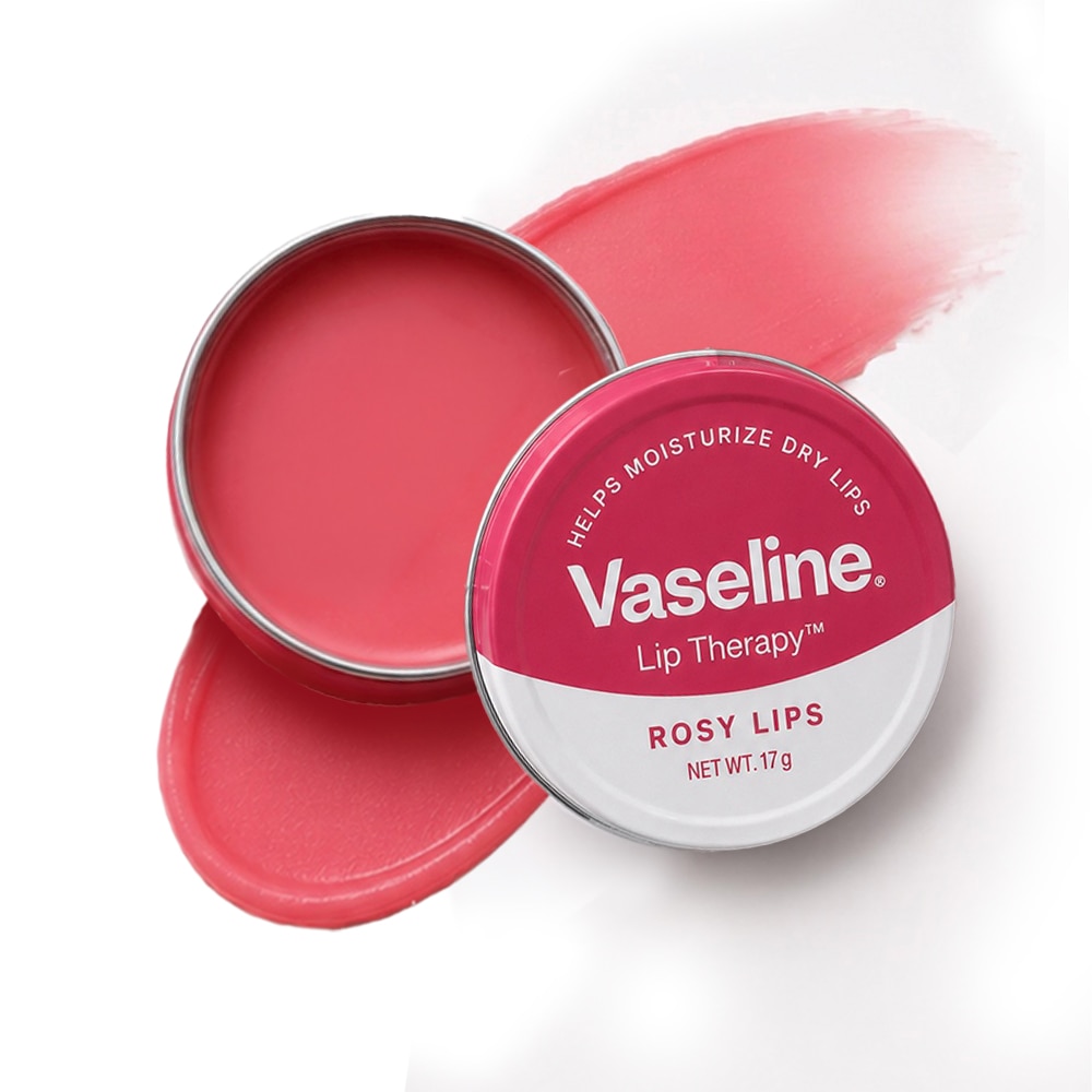 Vaseline Lip Therapy Rosy Lips Tin Tinted Lip Balm with Vaseline Jelly for Dry Lips 17 g packshot