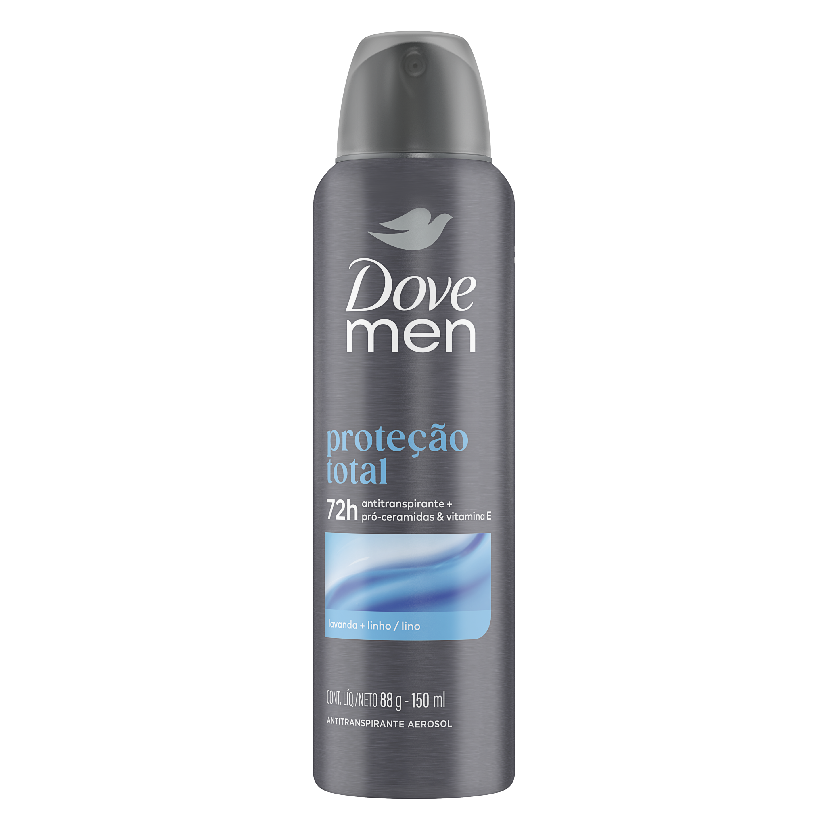 Desodorante Antitranspirante Aerosol Dove Men+Care Proteção Total 150ml packshot