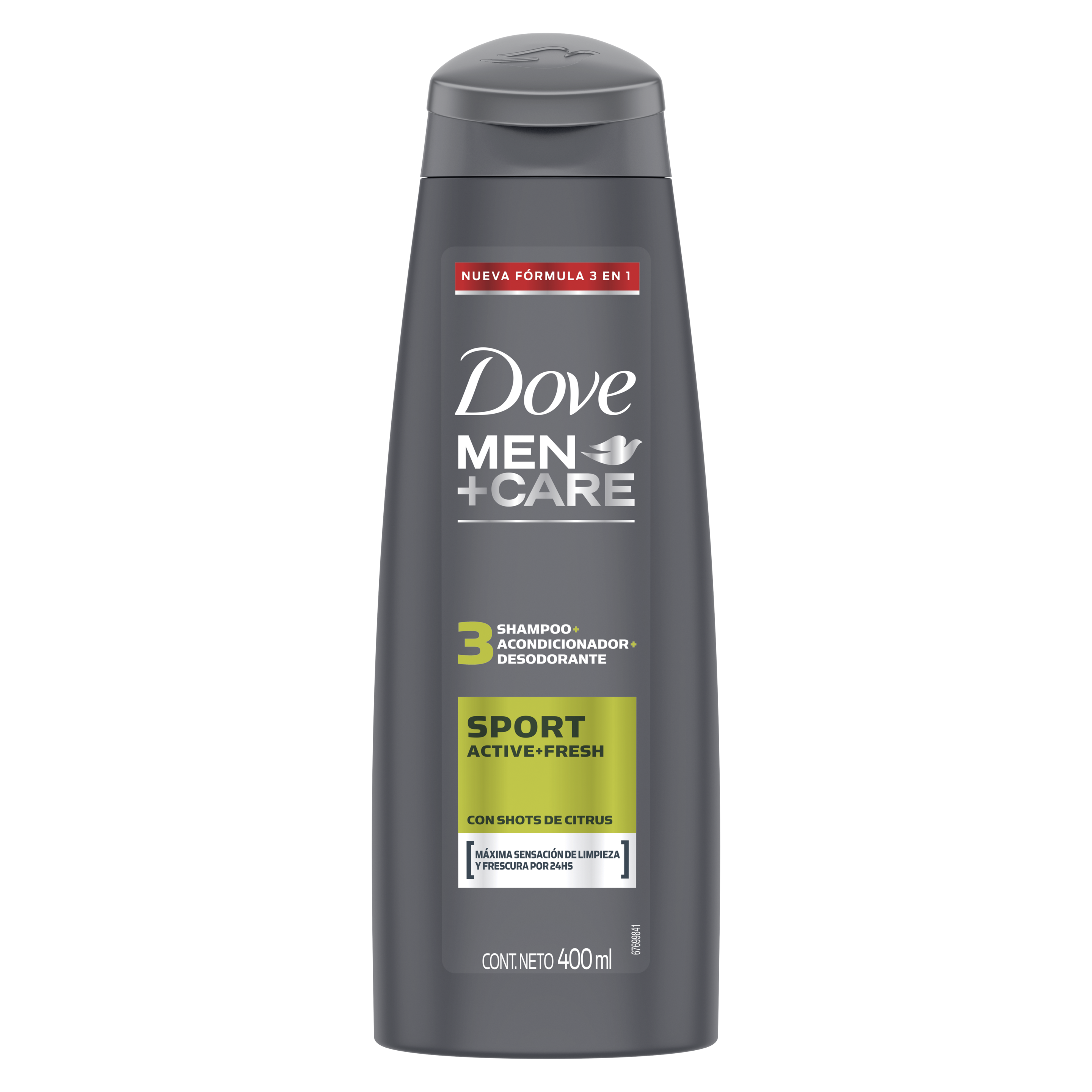 Dove Men+Care Shampoo 3 en 1 Sports Active Fresh 400ml